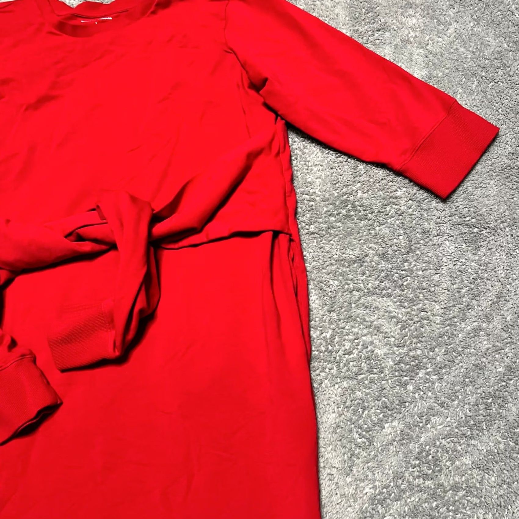 Vintage Universal Standard Dress Womens 14 Red Misa Jersey Women Size Belted Size XL / US 12-14 / IT 48-50 - 2 Thumbnail