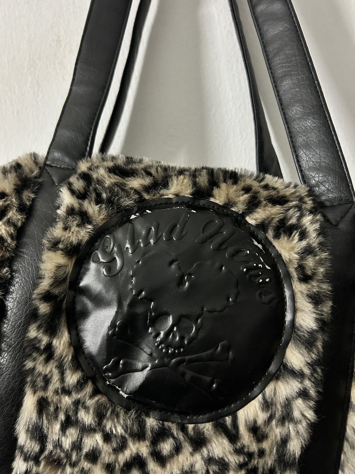 If Six Was Nine Glad news skull japanese punk leopard duffle bag Size ONE SIZE - 2 Thumbnail
