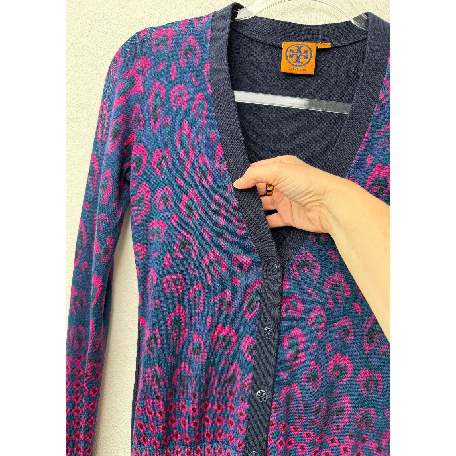 Tory Burch Tory Burch Brady Wool Cardigan Women XS Multicolor Size XS / US 0-2 / IT 36-38 - 7 Thumbnail