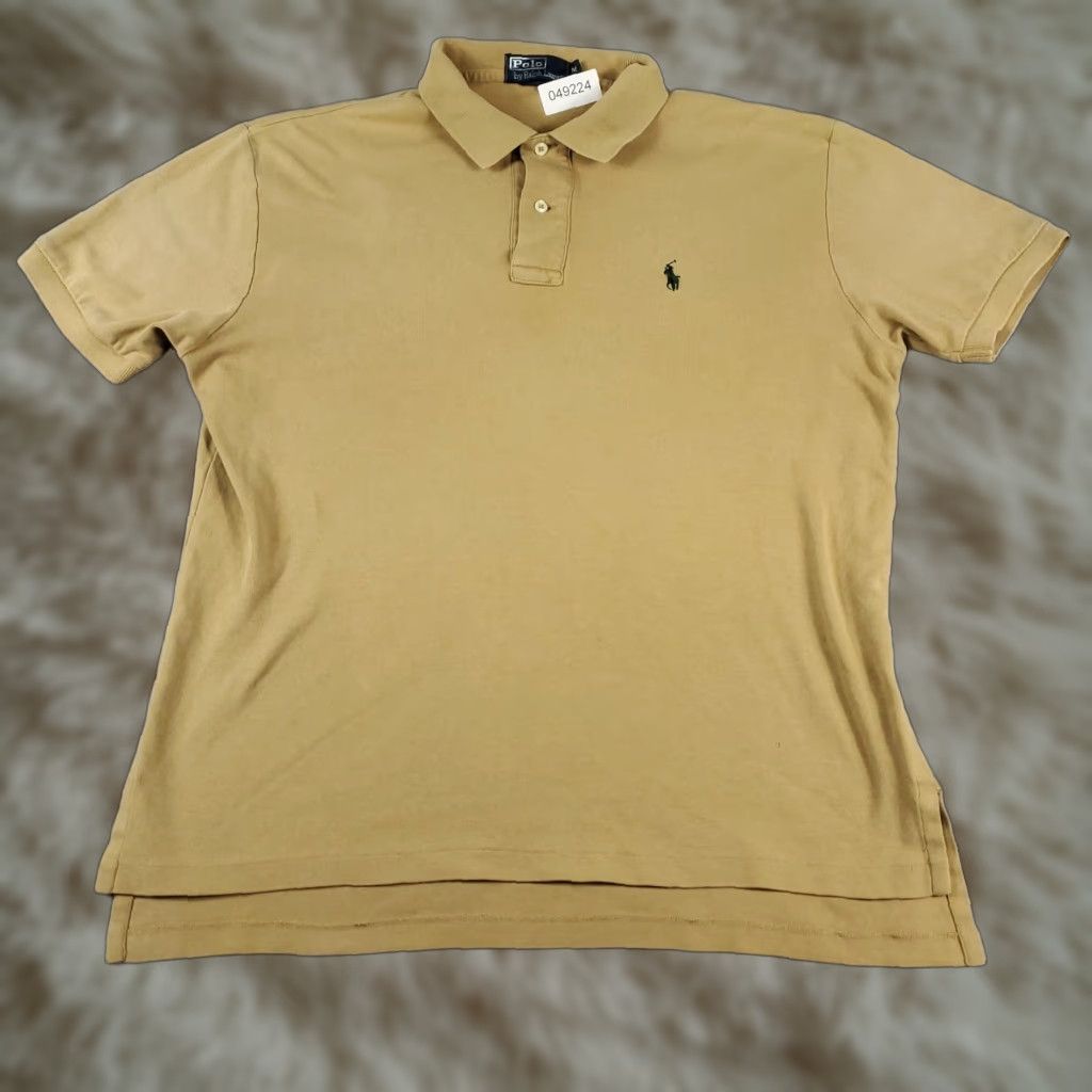 Ralph Lauren Ralph Lauren Polo Shirt Mens Medium Beige Pony Polo Shirt Casual Short Sleeve Button Front No N/A Size US M / EU 48-50 / 2 - 1 Thumbnail
