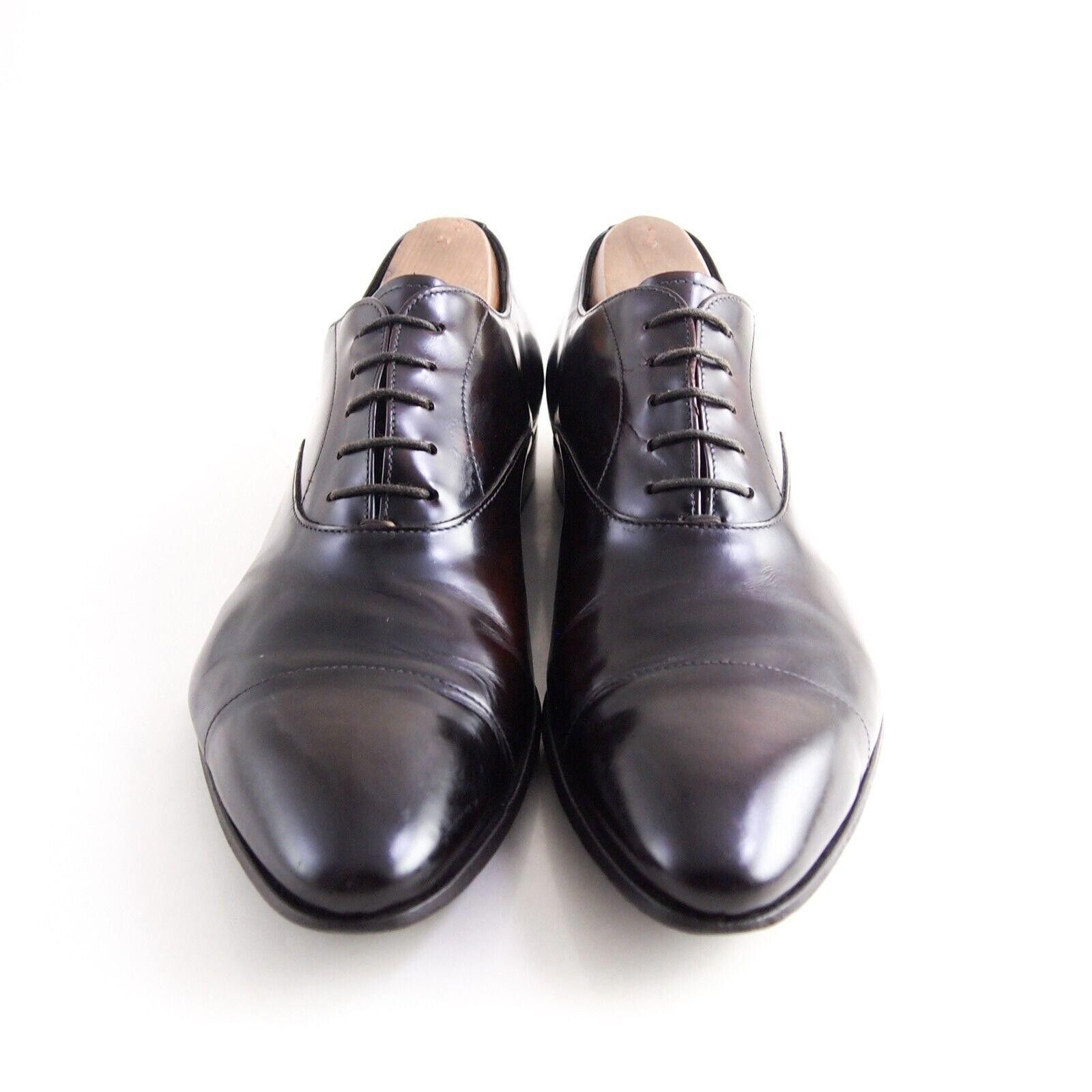 Prada Prada Oxfords Brown Leather Mens Size EU 41.5 US 8.5 Size US 8.5 / EU 41-42 - 3 Thumbnail