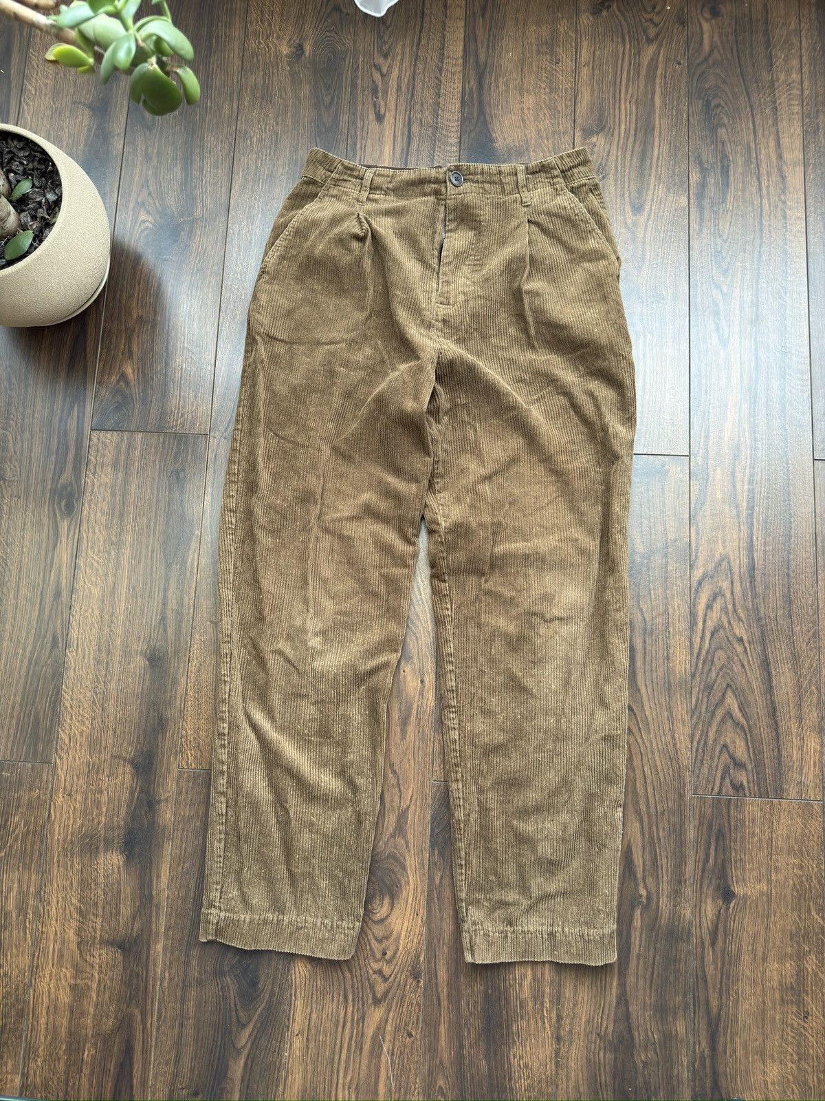 Alex Mill Alex Mill Pleated Corduroy Tapered Trousers Pants Mens Size US 30 / EU 46 - 1 Thumbnail