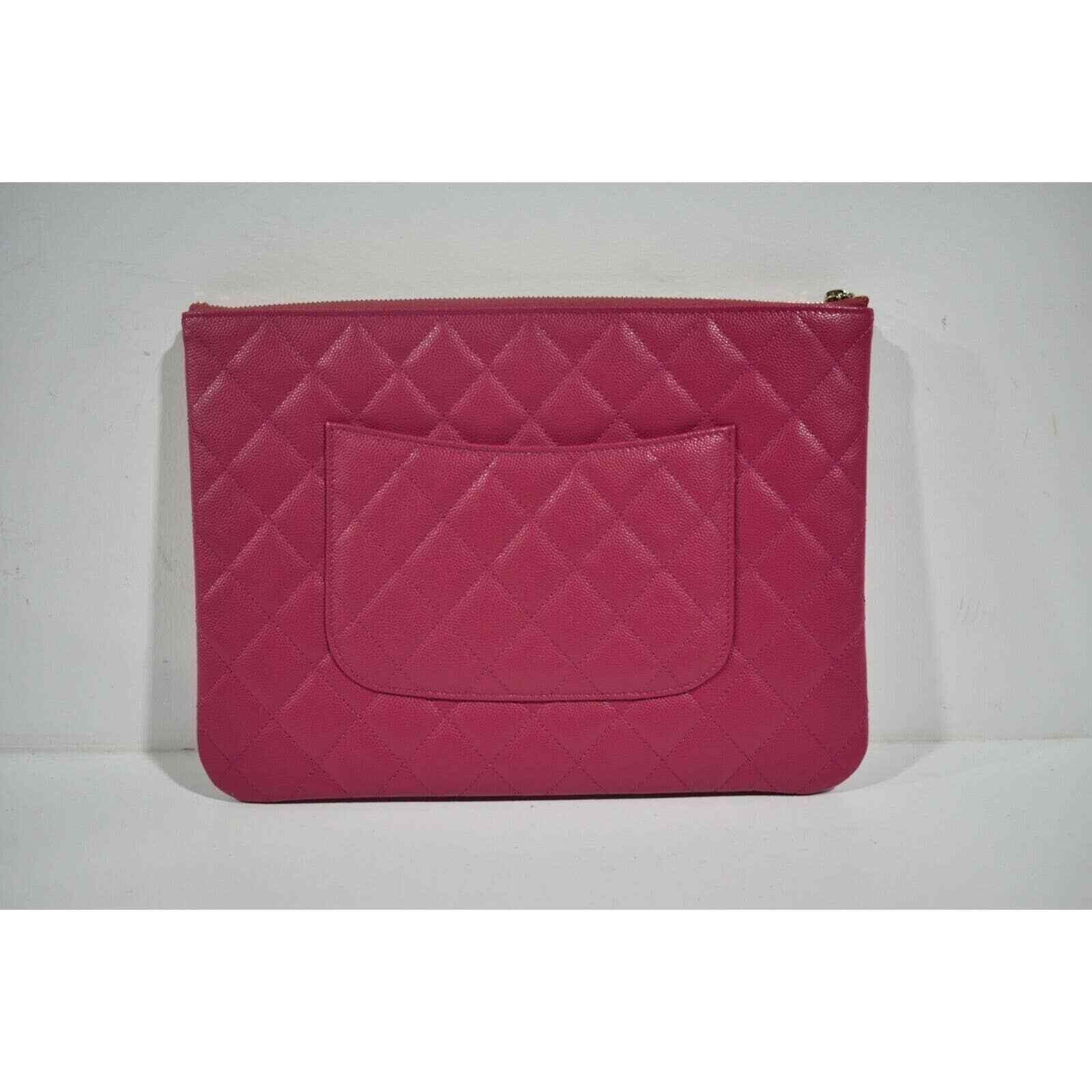 Chanel Chanel Classic Gold CC Zipper Pouch O Case Medium Bag Size ONE SIZE - 6 Thumbnail