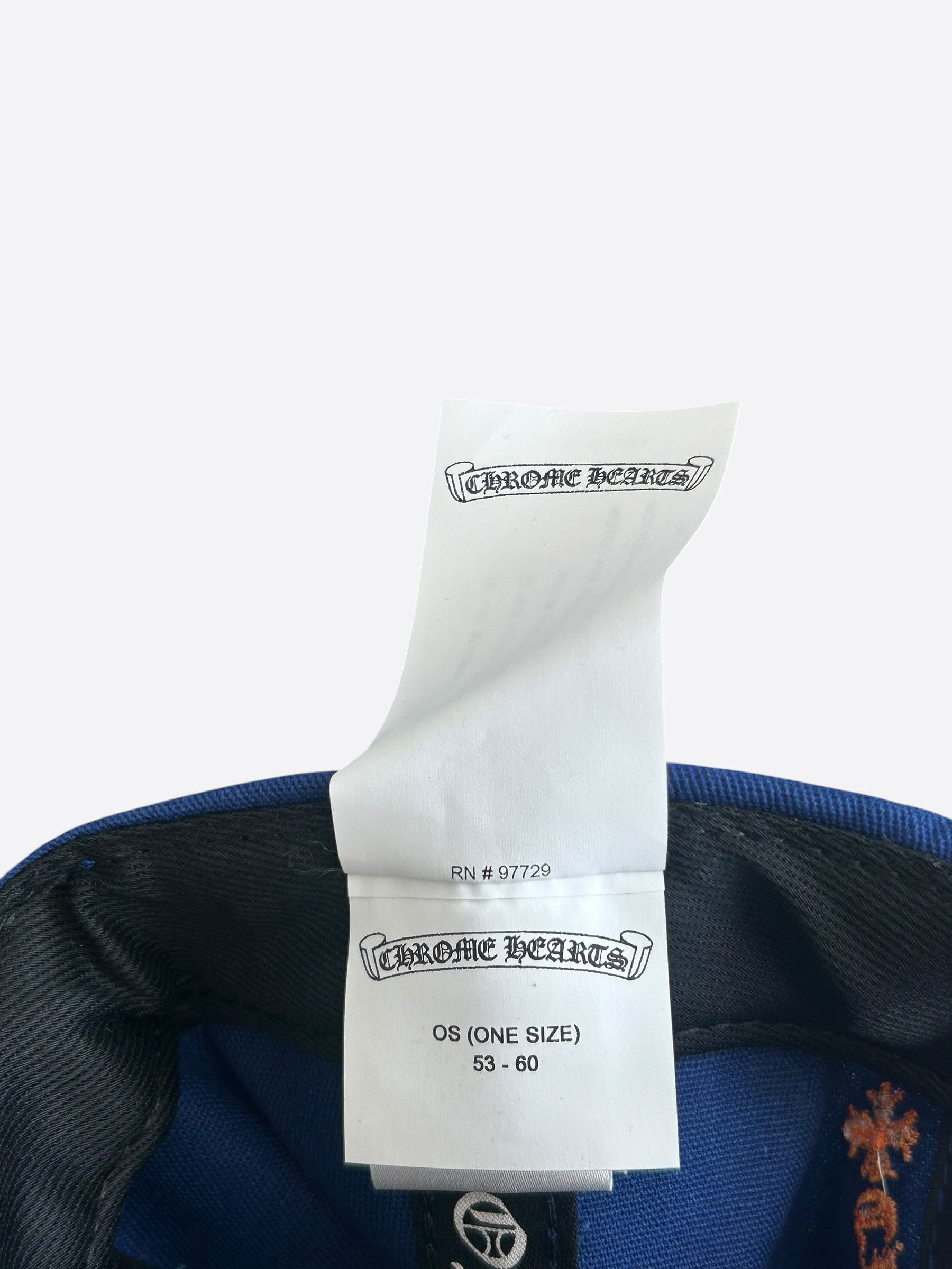 Chrome Hearts Chrome Hearts Blue & Orange CH Logo Hat Size ONE SIZE - 6 Thumbnail