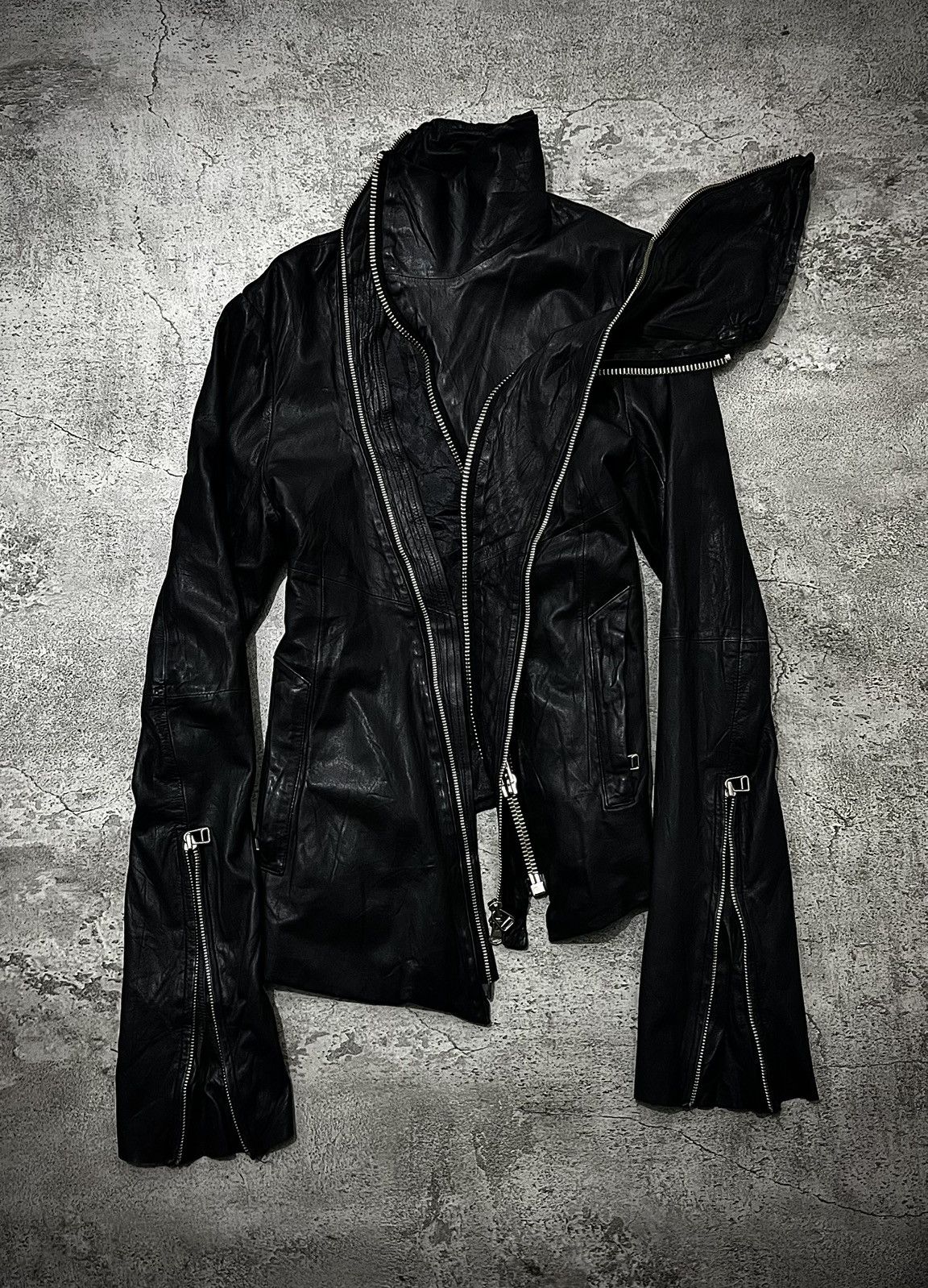 Ekam EKAM by Kanya Miki leather jacket avantgarde | Grailed