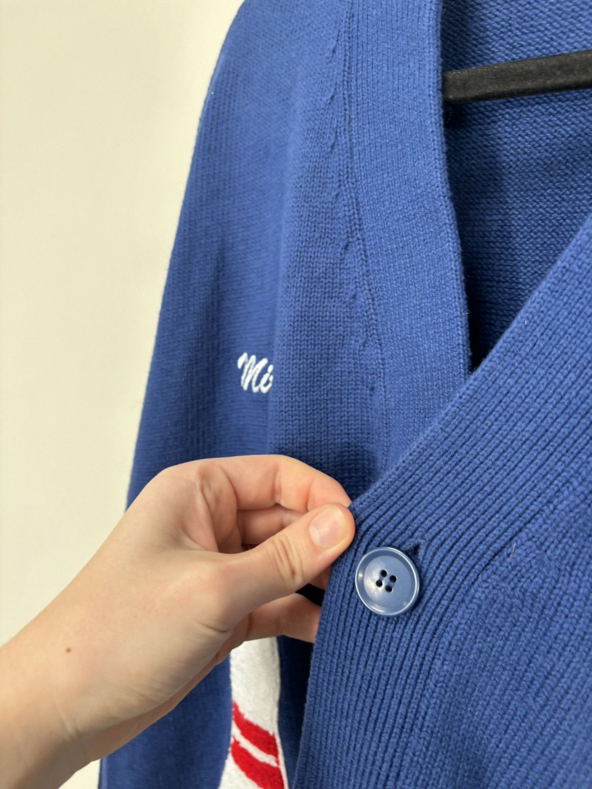Other Mir Studio Bowl Club Y2K Blue Letterman Cardigan Sweater Size US M / EU 48-50 / 2 - 8 Thumbnail