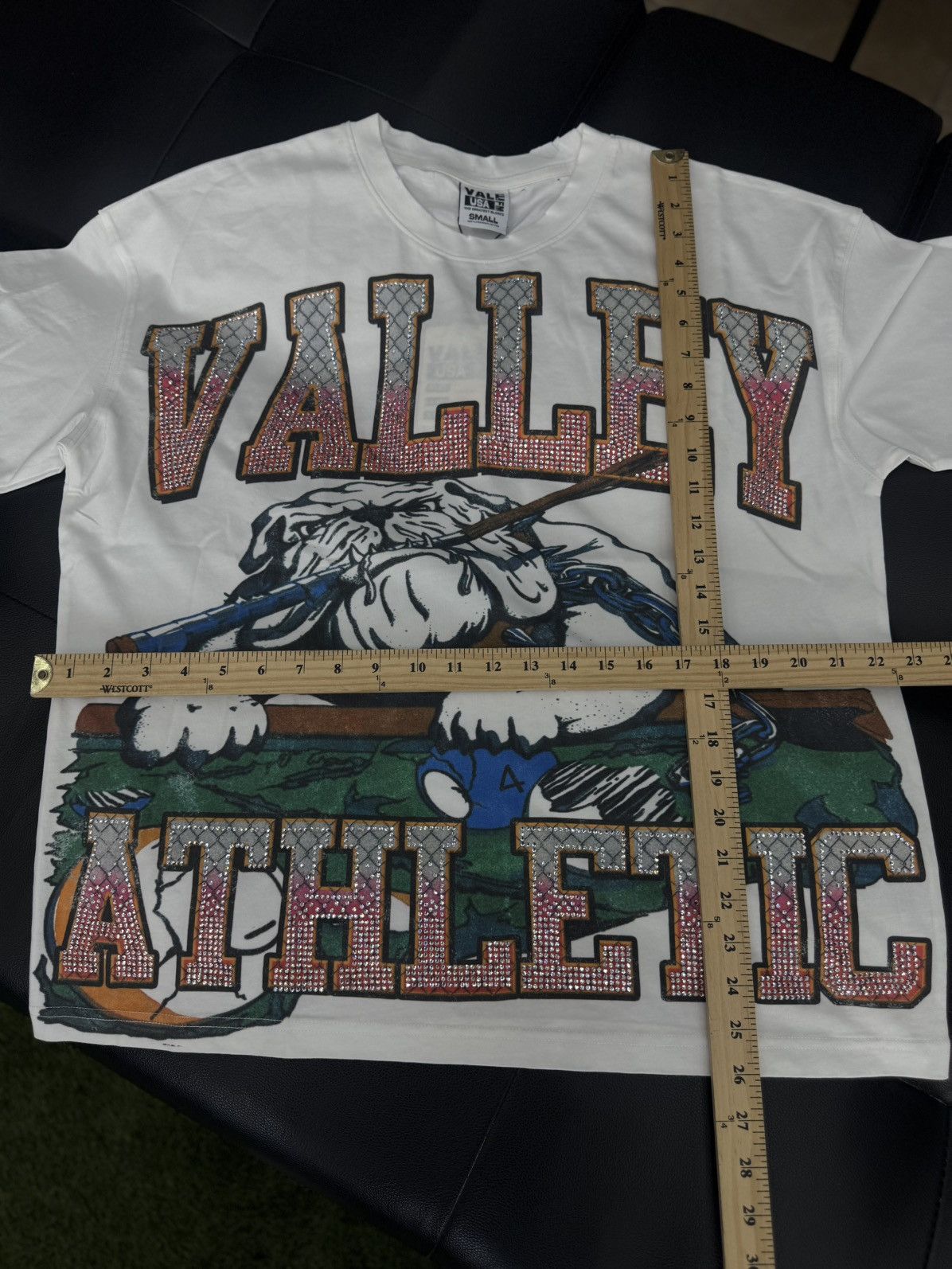 Vale Valley Stone BullDog Tee Shirt Shiny Size S (NEW) Size US S / EU 44-46 / 1 - 5 Thumbnail