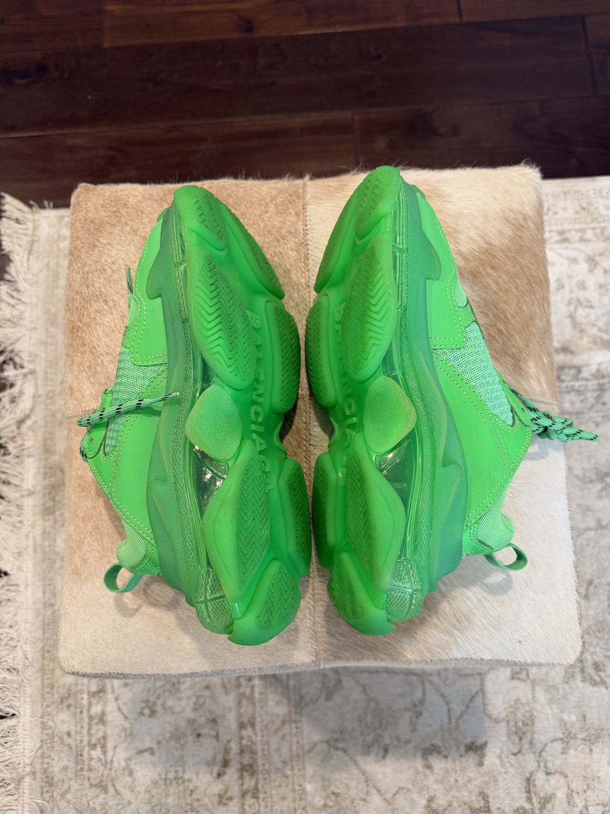 Balenciaga Balenciaga Triple S (Green) Size US 6 / EU 39 - 6 Thumbnail