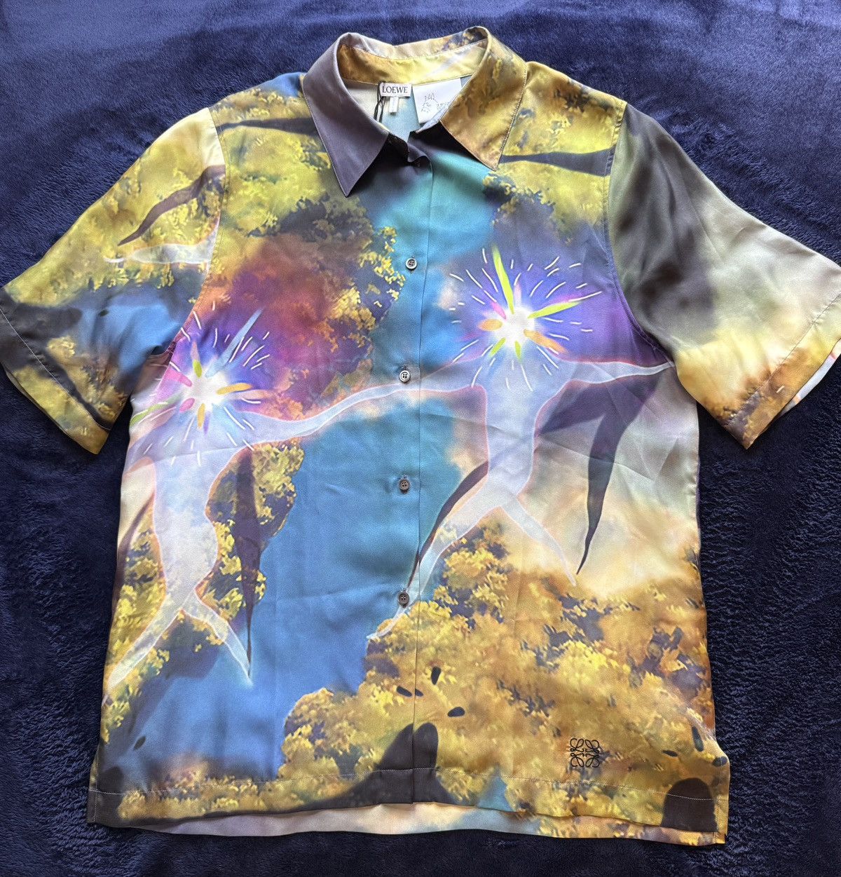 Loewe LOEWE STUDIO GHIBLI Howls Moving Castle Magic Sky Silk Shirt Size US L / EU 52-54 / 3 - 1 Thumbnail