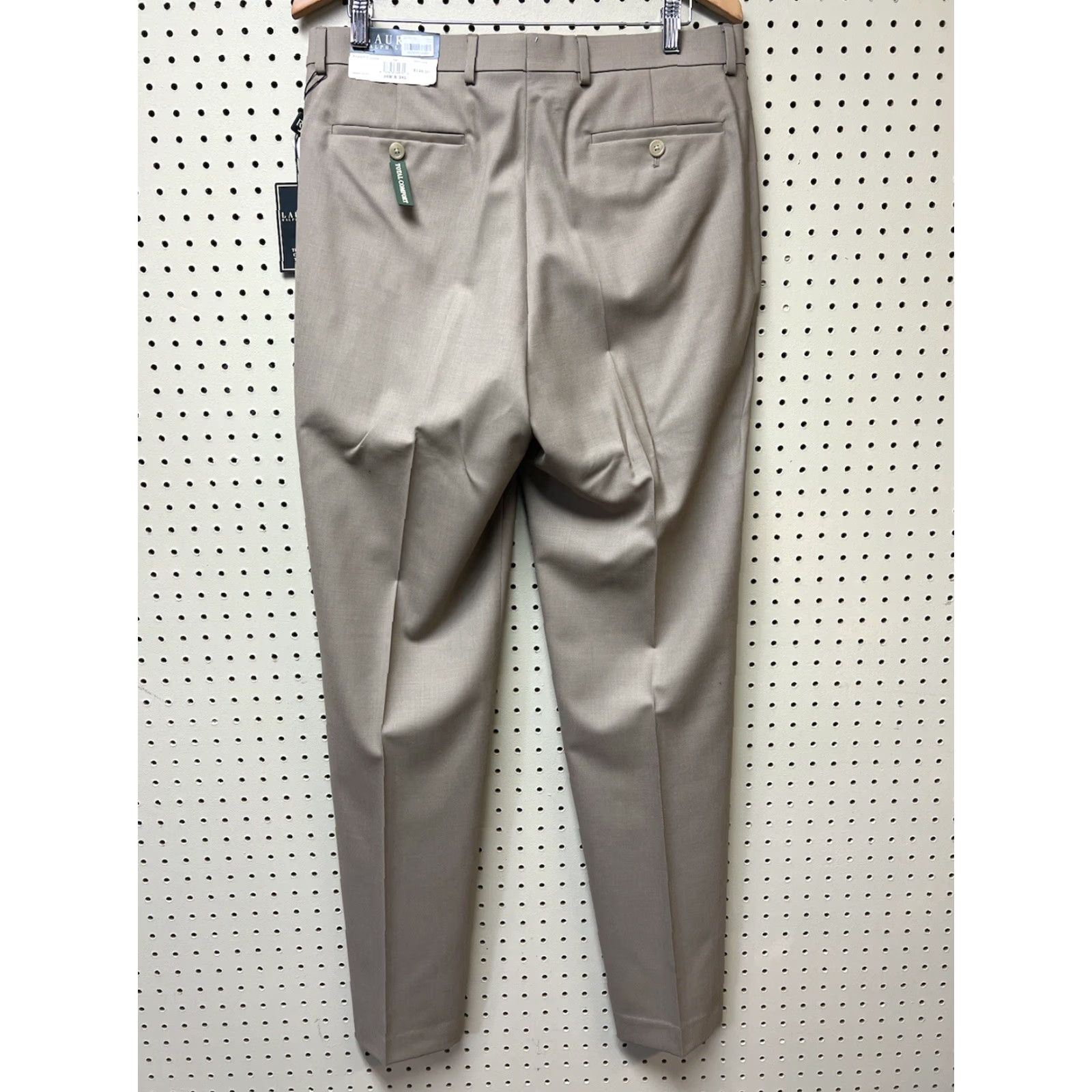 Ralph Lauren Lauren Ralph Lauren New Comfort Wool Chino Pants 34x34 Men Flat Front Tan Beige 125 Size US 38 / EU 54 - 2 Thumbnail