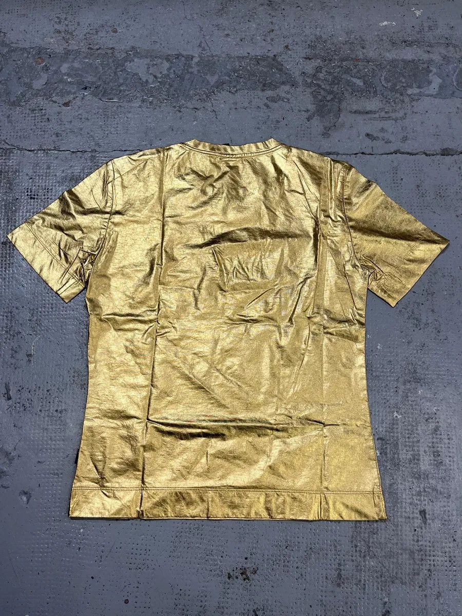 Roberto Cavalli 2010s Cavalli Gold Cotton Zebra Print T-Shirt Size XS / US 0-2 / IT 36-38 - 7 Thumbnail