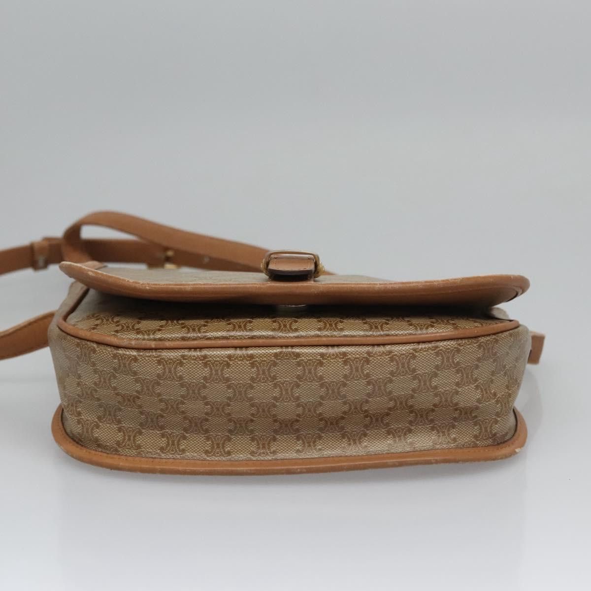 Celine CELINE Macadam Canvas Shoulder Bag Beige Size ONE SIZE - 9 Thumbnail