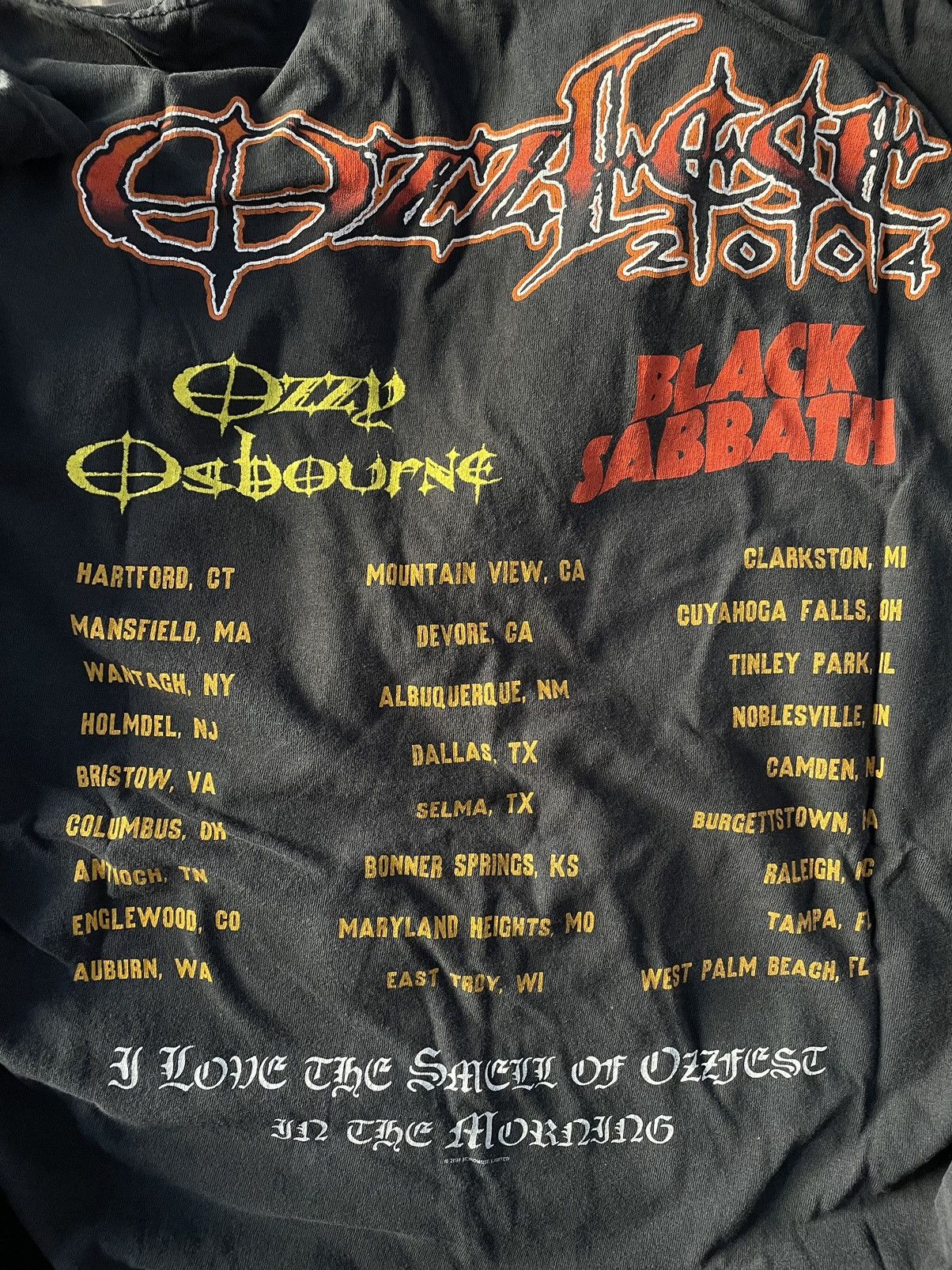 Band Tees × Black Sabbath × Ozzy Osbourne Ozz fest 2004 Size US XL / EU 56 / 4 - 8 Thumbnail