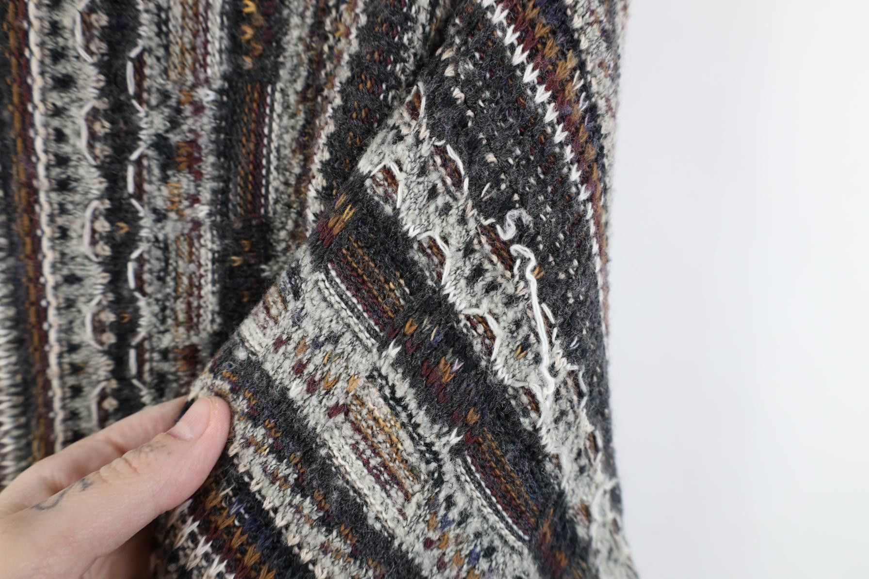 Vintage Vintage 90s Coogi Style Striped Ed Bassmaster Knit Sweater Size US XL / EU 56 / 4 - 4 Thumbnail