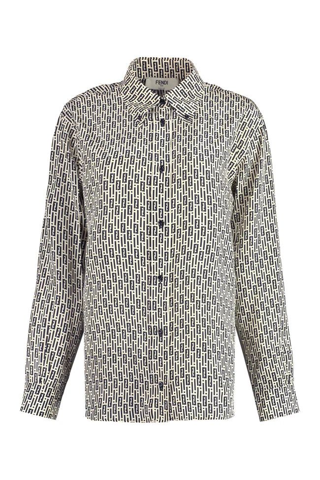 Fendi o1loc1c0824 Shirt in Ivory/Black Size XL / US 12-14 / IT 48-50 - 1 Thumbnail
