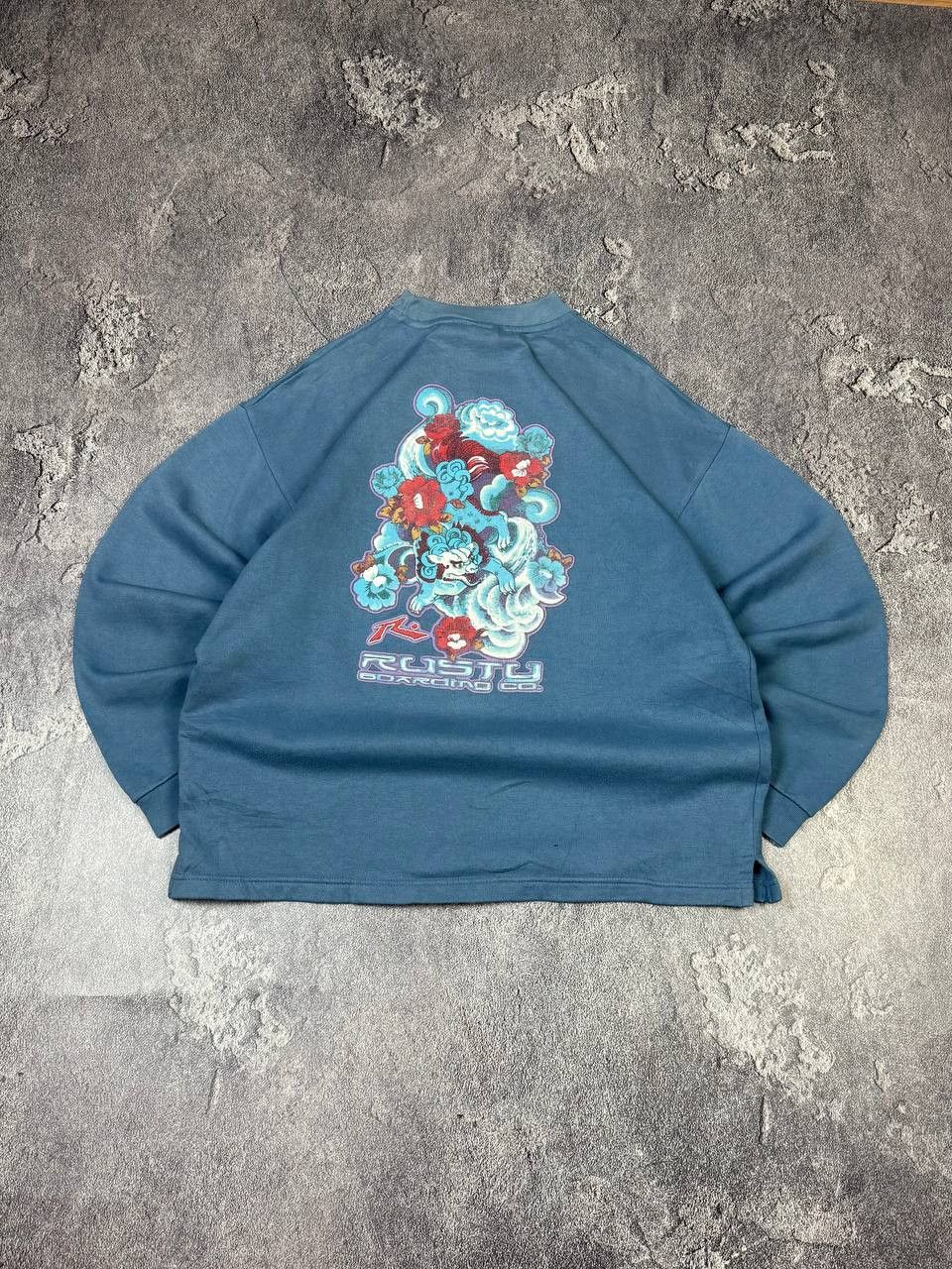 Rusty Vintage 90s Rusty Surf Style Graphic Print Sweatshirt Size US M / EU 48-50 / 2 - 1 Thumbnail