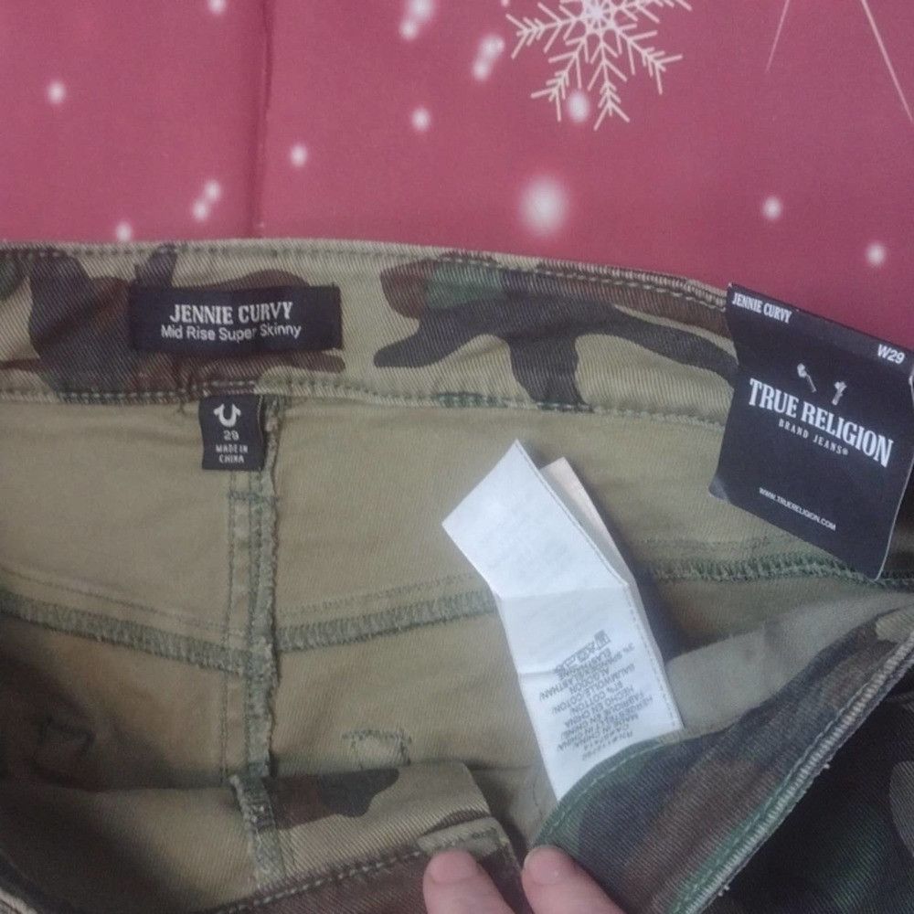 True Religion True religion Jennie curvy super skinny camo jeans size 29 Size 28" / US 6 / IT 42 - 4 Thumbnail