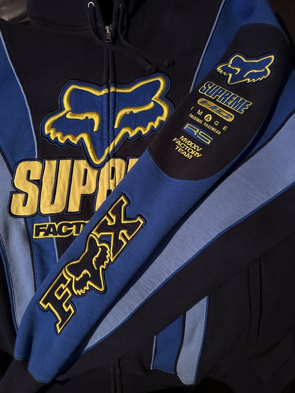 Fox Racing × Supreme Supreme X Fox Racing blue jacket Size US XL / EU 56 / 4 - 4 Thumbnail