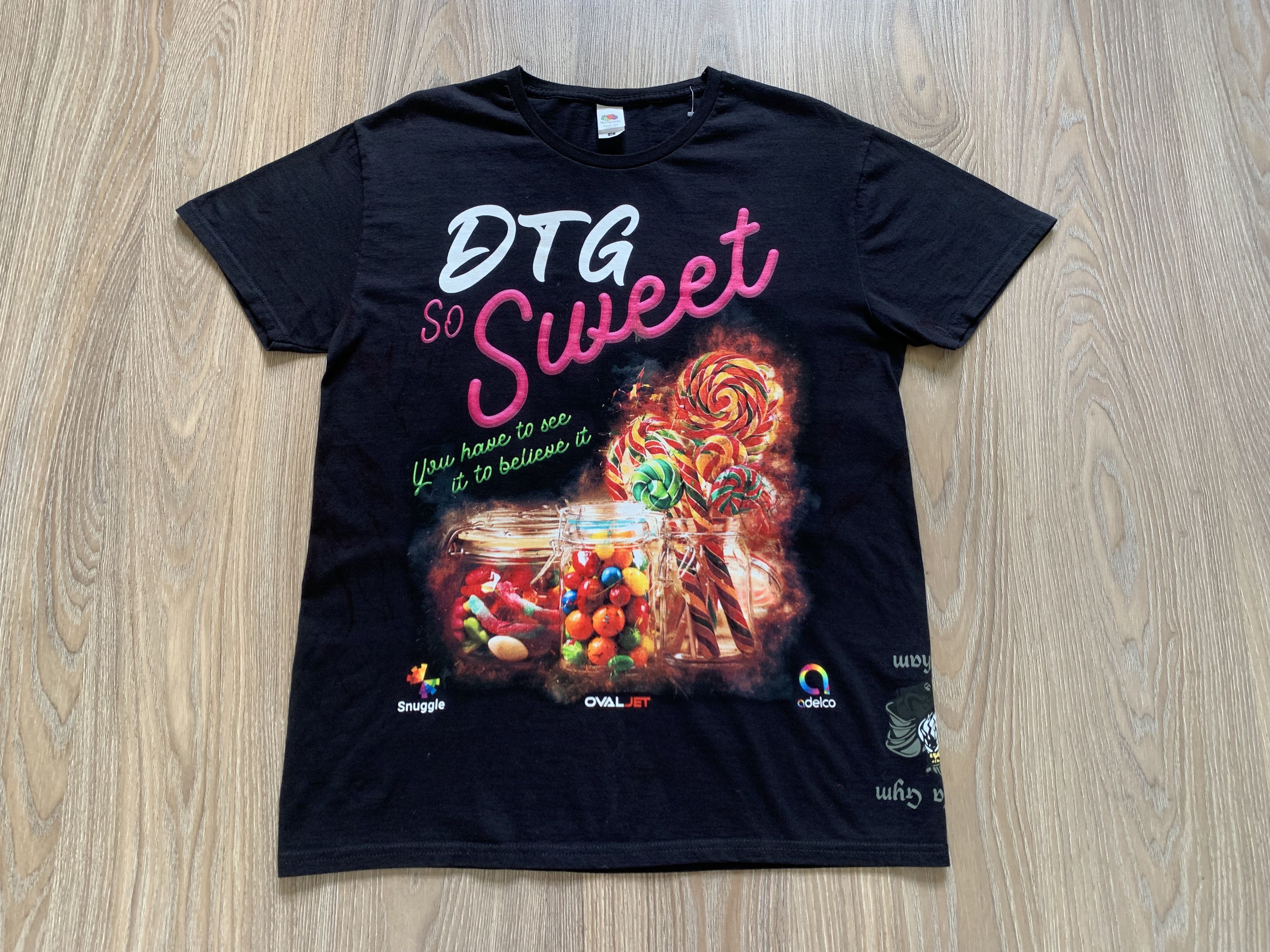 Fruit Of The Loom Fruit Of The Loom Candy Black Printed T Shirt Size US M / EU 48-50 / 2 - 2 Thumbnail