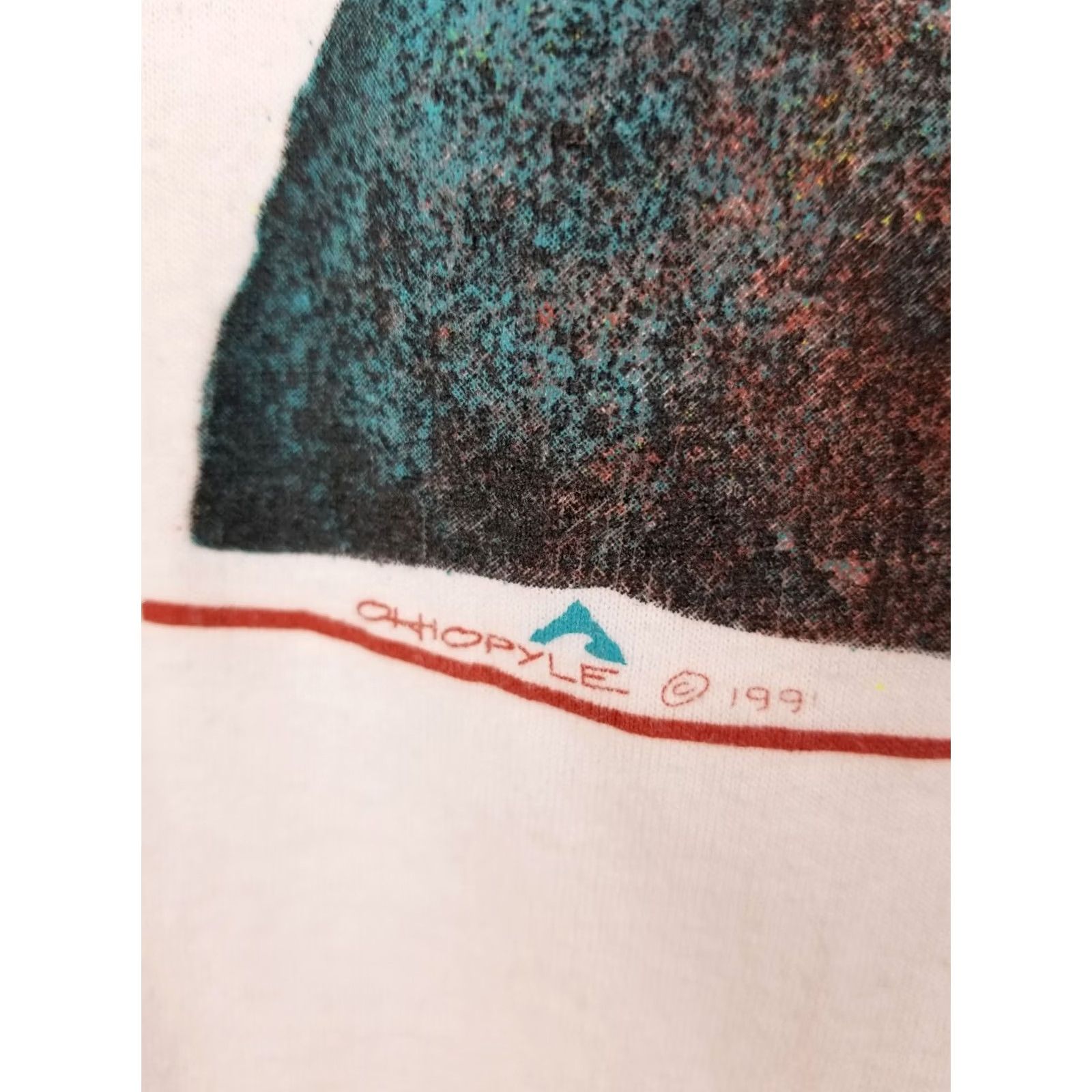 Hanes VINTAGE 90' ROUGE RIVER OREGON RAFTING SINGLE STITCH WHITE HANES T-SHIRT SZ L Size US L / EU 52-54 / 3 - 4 Thumbnail