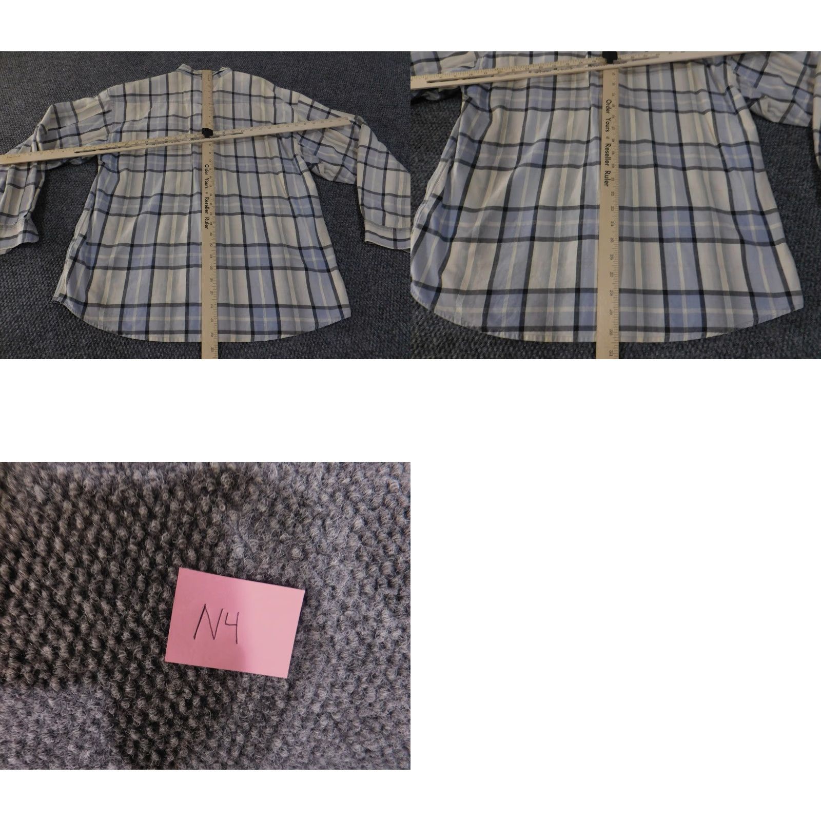 Vintage Panhandle Slim Button-Up Shirt Mens L Blue Plaid Western Snap Front Size US L / EU 52-54 / 3 - 9 Thumbnail