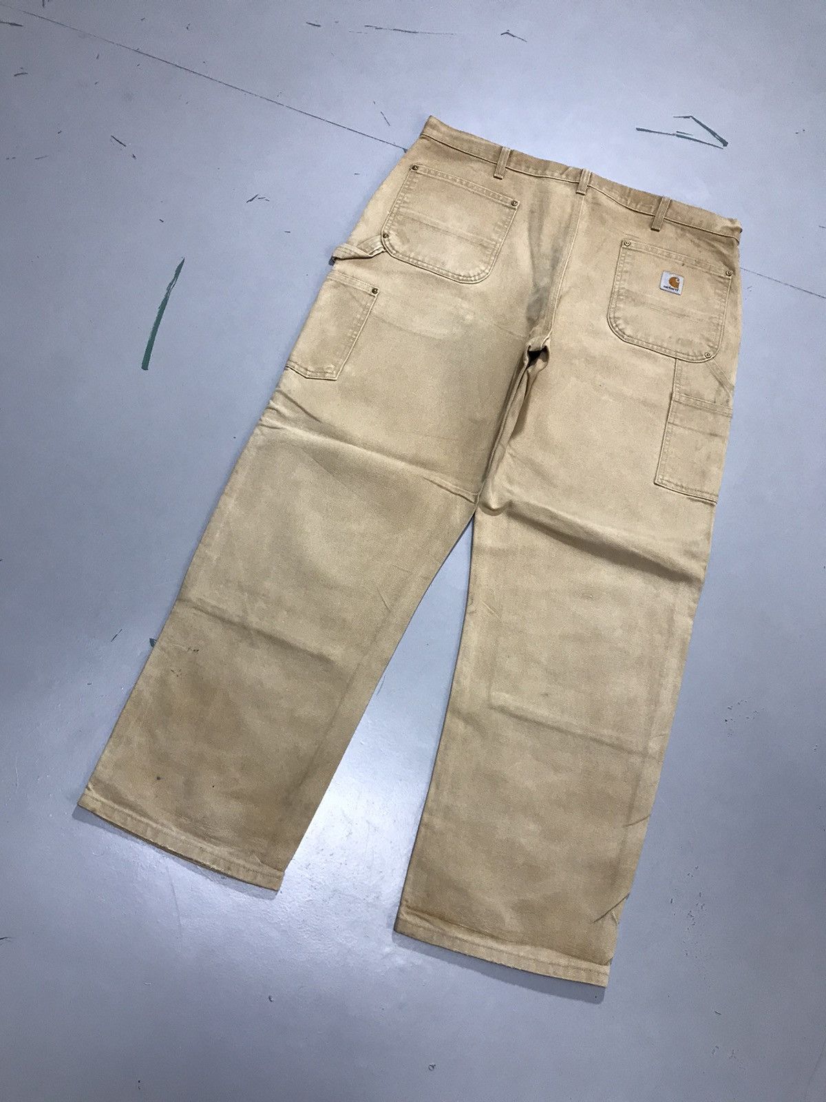 Carhartt Vintage Carharttt dusty double knee workwear denim Size US 40 / EU 56 - 7 Thumbnail