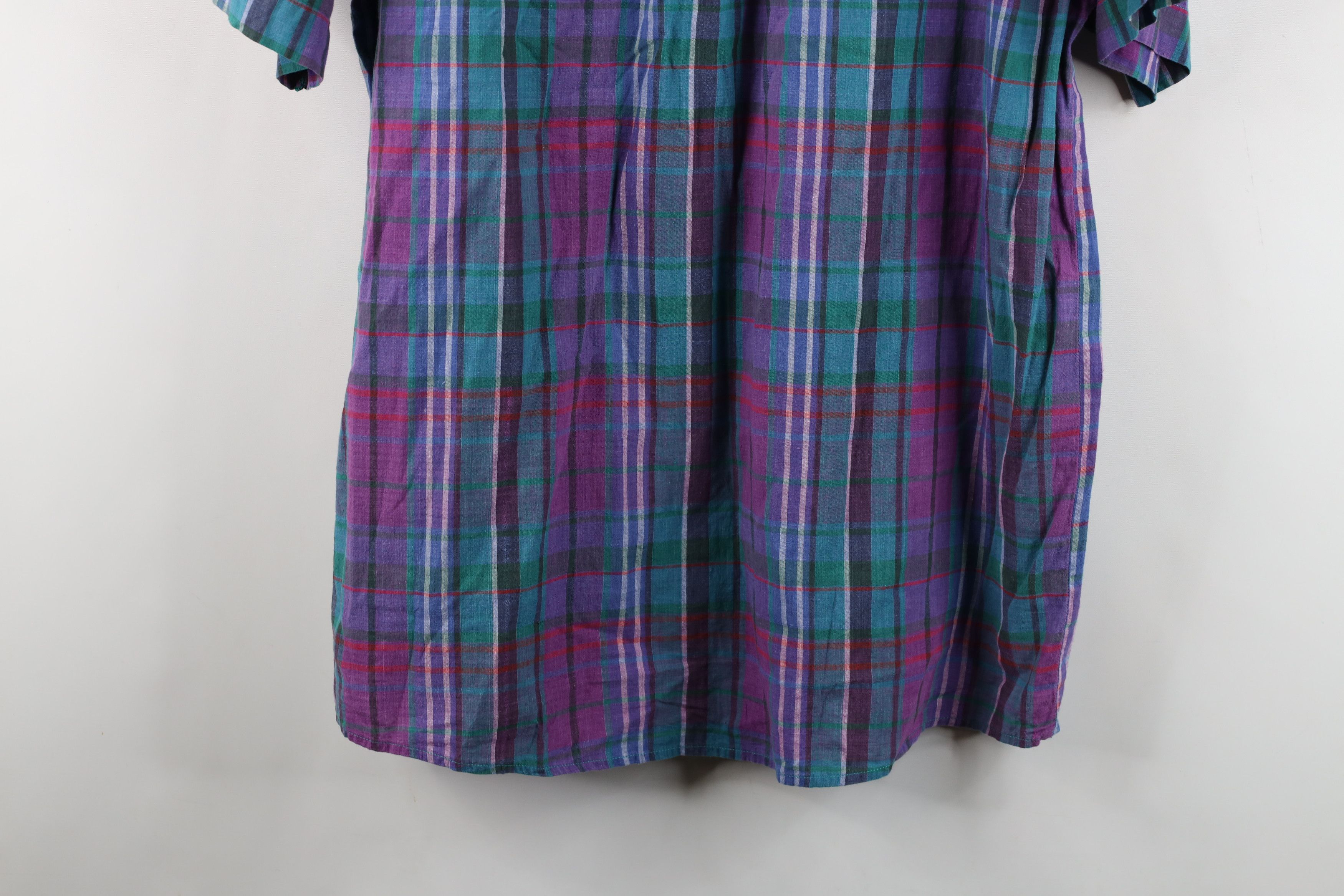 Vintage Vintage 90s Streetwear Plaid Short Sleeve Button Down Shirt Size US M / EU 48-50 / 2 - 13 Thumbnail