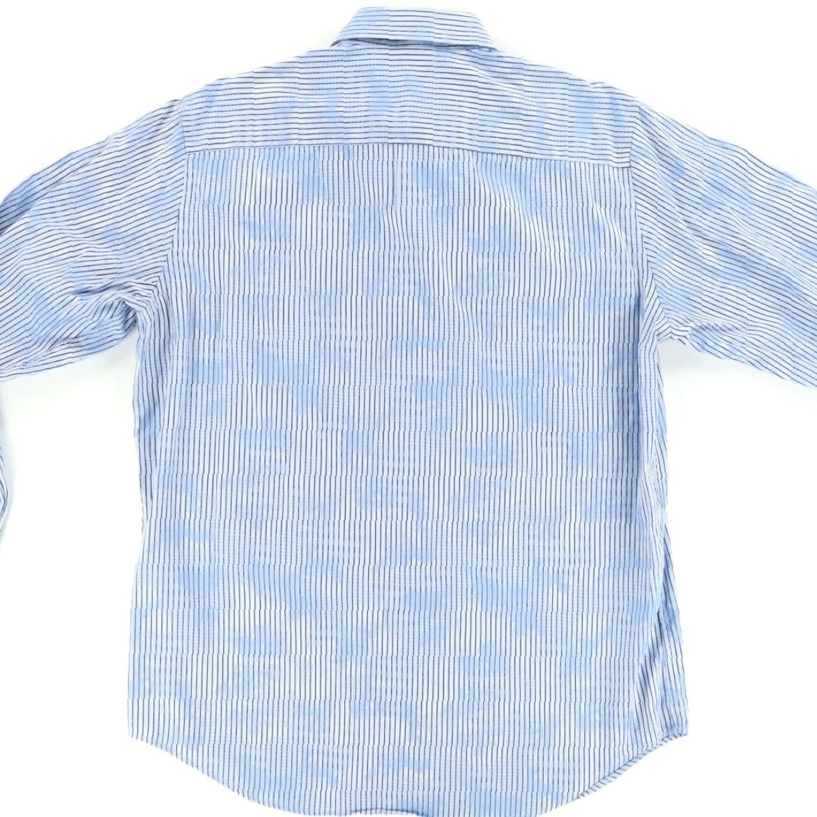 BUGATCHI Bugatchi Shirt Blue Men's M Classic Fit Cotton Tie-Dye Button Up Shirt Size US M / EU 48-50 / 2 - 4 Thumbnail