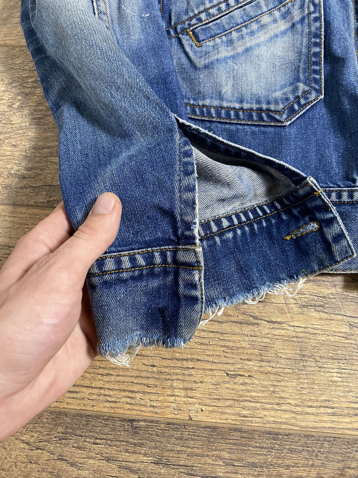 Vintage "WE JUST ANGELS" Denim Jacket Size US L / EU 52-54 / 3 - 3 Thumbnail