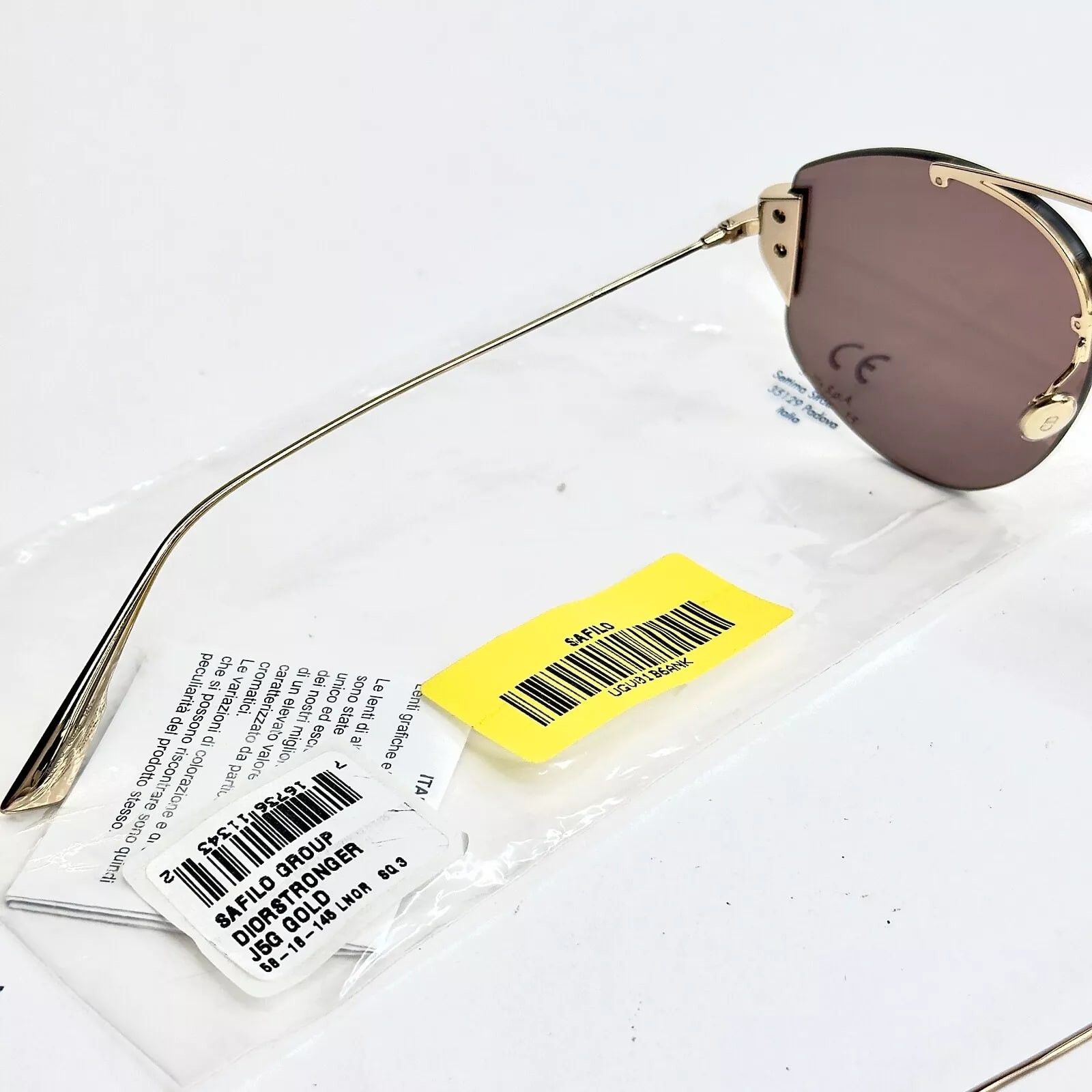 Christian Dior Monsieur CHRISTIAN DIOR STRONGER Gold Aviator Sunglass DIORSTRONGER Size ONE SIZE - 6 Thumbnail