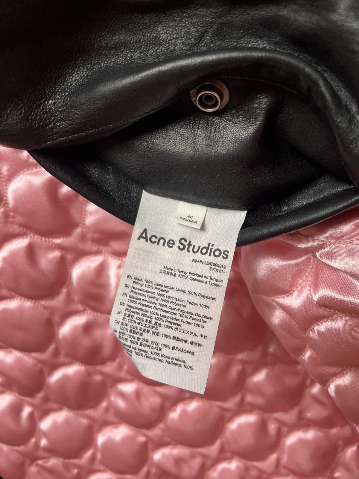 Acne Studios Acne Studios oversized biker leather jacket Size US L / EU 52-54 / 3 - 3 Thumbnail