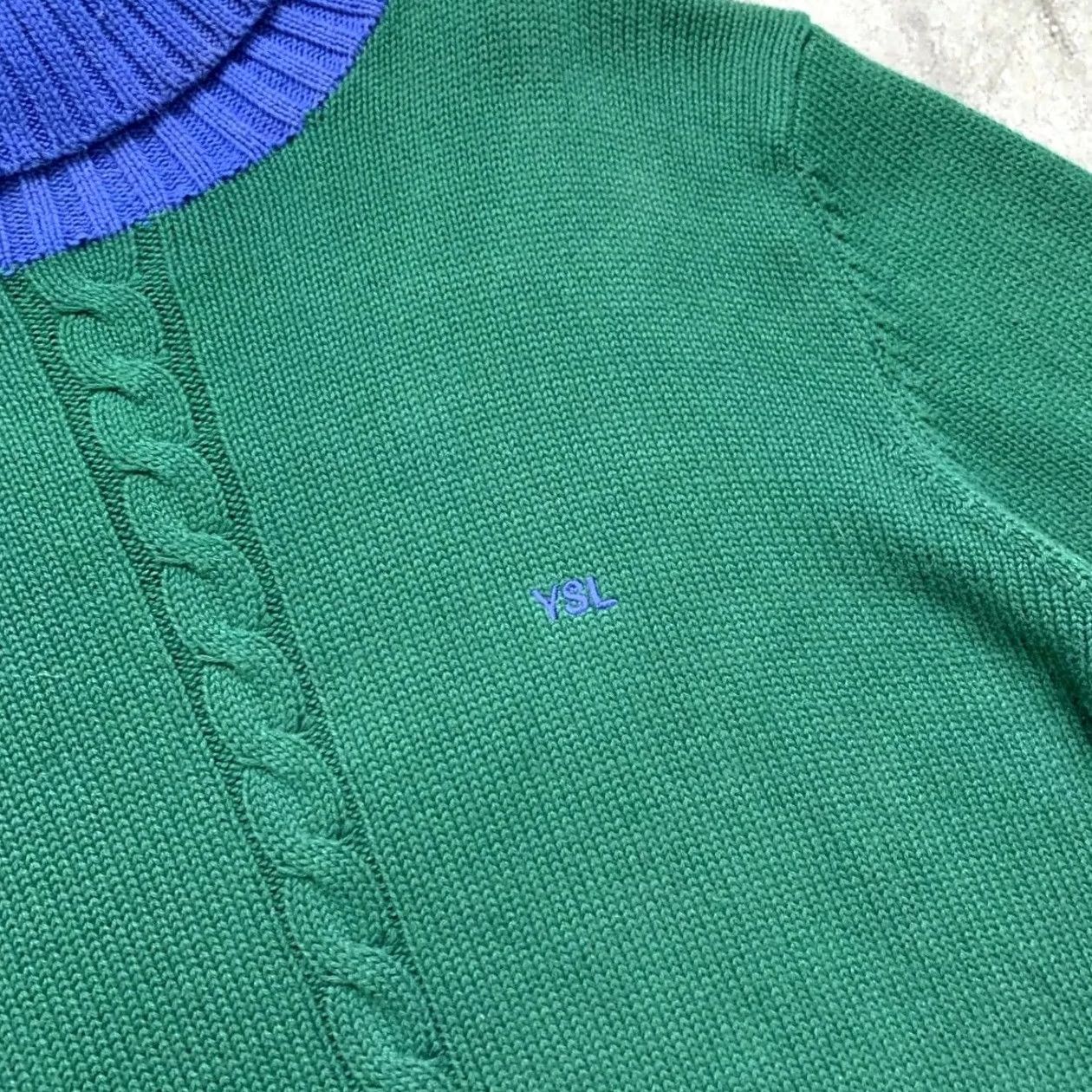 Yves Saint Laurent SAINT LAURENT MEN GREEN KNIT SWEATER YSL SWEATSHIRT M Adult Crew Neck Pullover Size US M / EU 48-50 / 2 - 4 Thumbnail