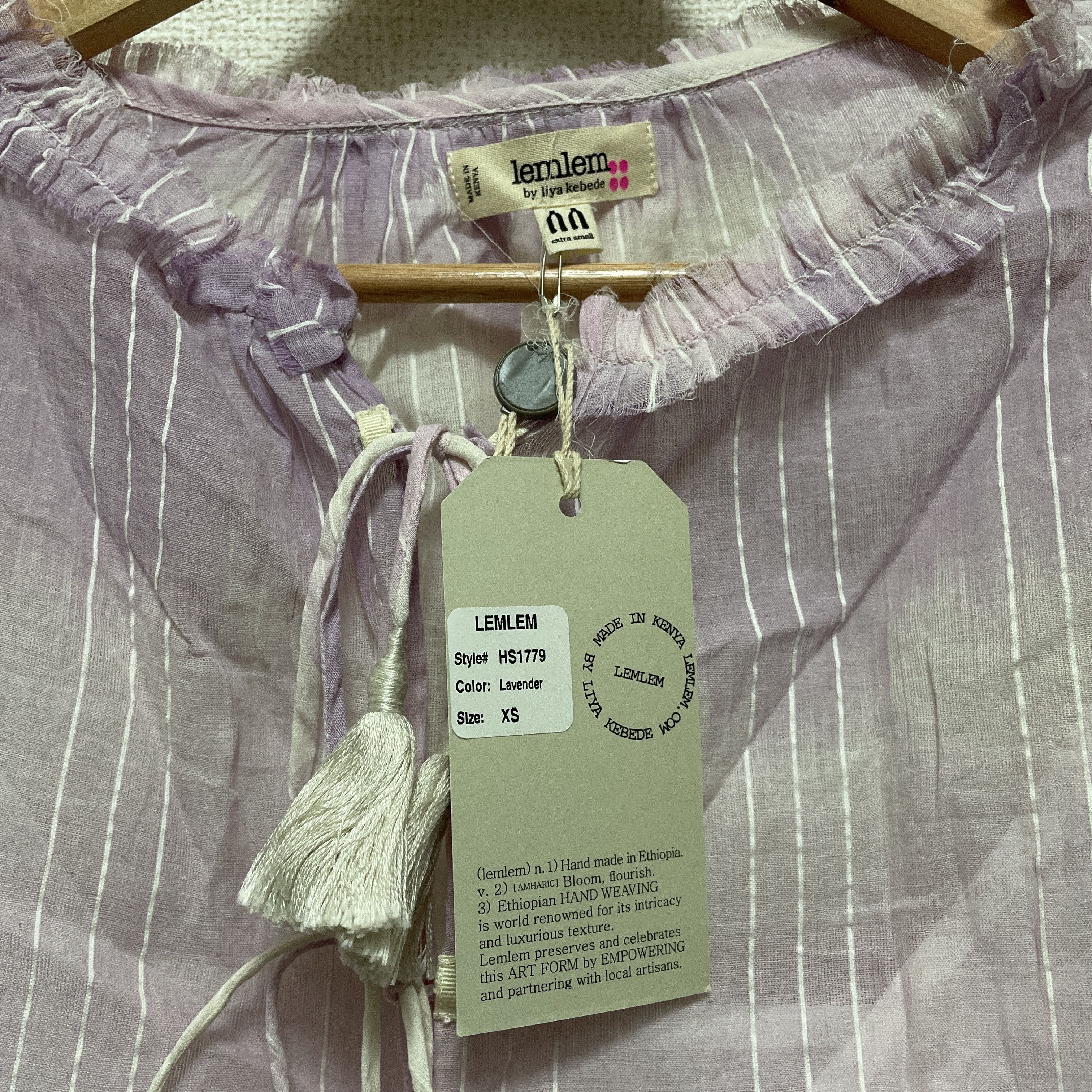 lemlem NWT Lemlem Graduation Cotton Dress XS Lavender Size XS / US 0-2 / IT 36-38 - 9 Thumbnail