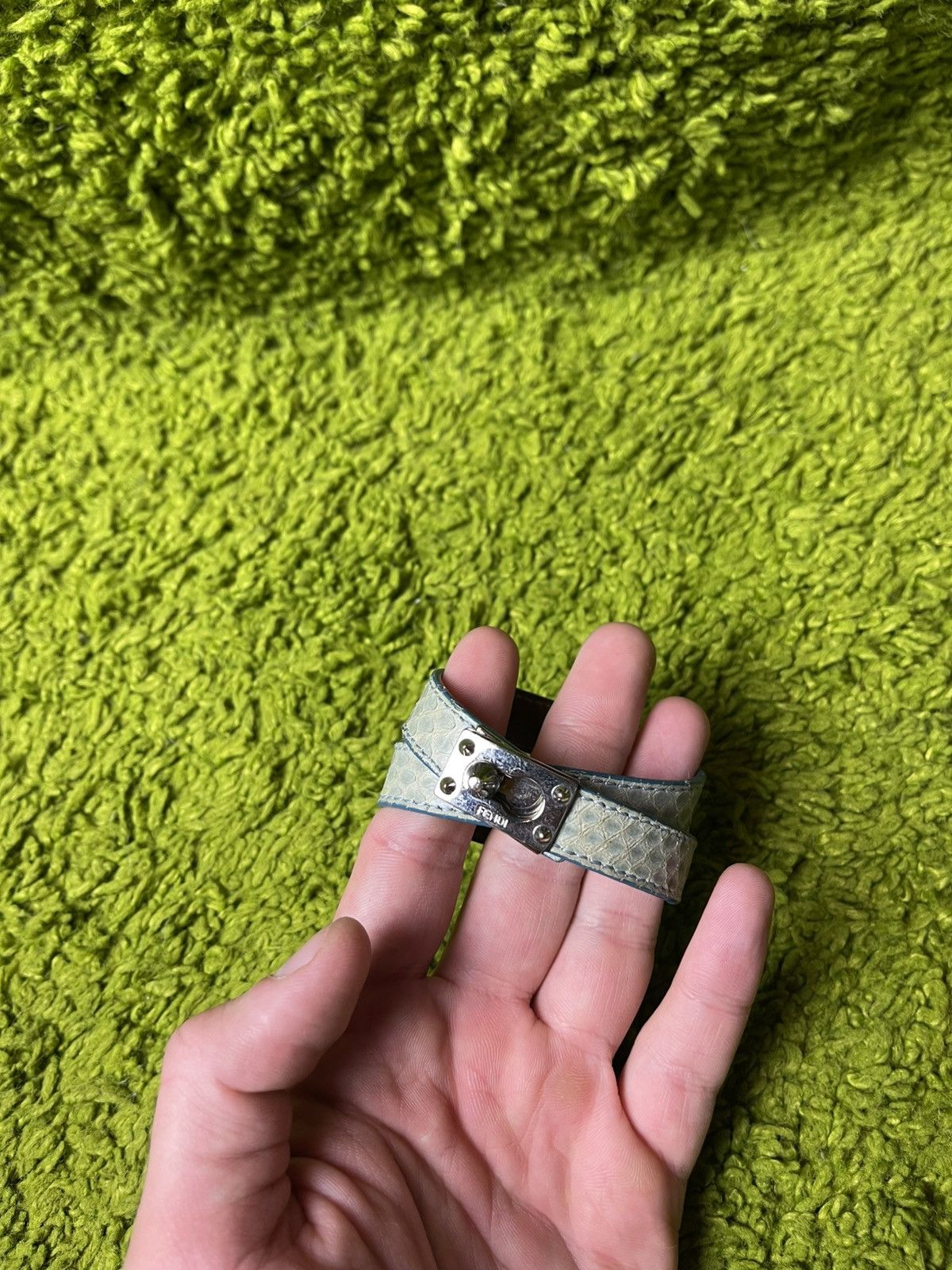Fendi Fendi real snakeskin bracelet Size ONE SIZE - 3 Thumbnail