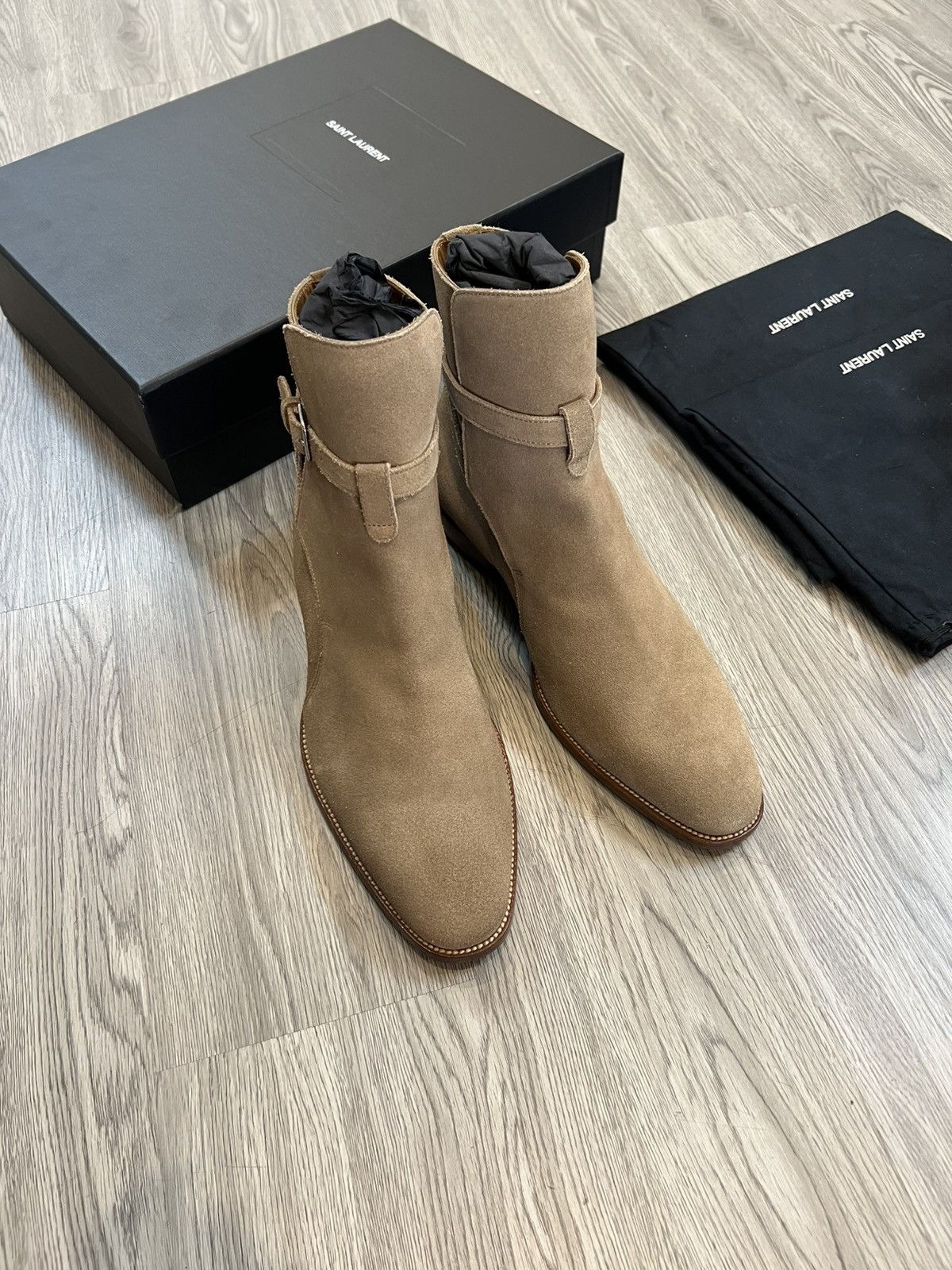 Hedi Slimane Saint Laurent Jodhpur Boots Size US 9 / EU 42 - 2 Thumbnail