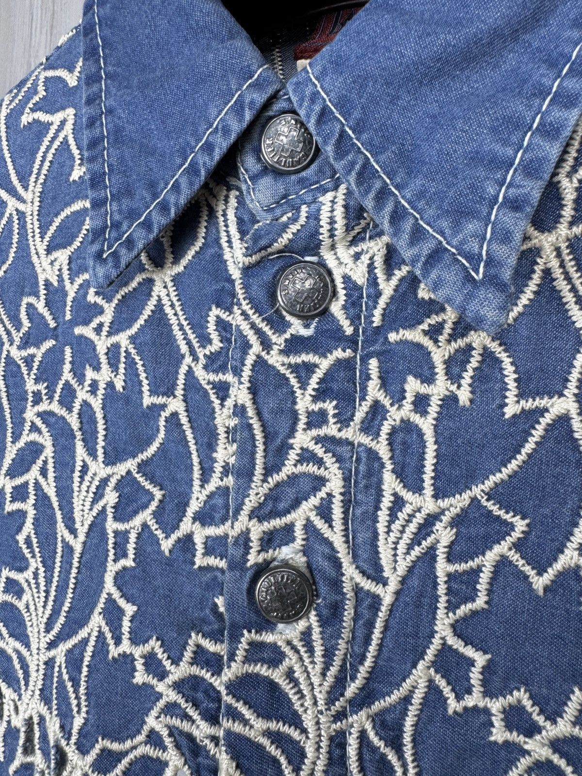 Jean Paul Gaultier Jean Paul Gaultier Jeans vintage denim mesh ss shirt size 42 Size M / US 6-8 / IT 42-44 - 4 Thumbnail