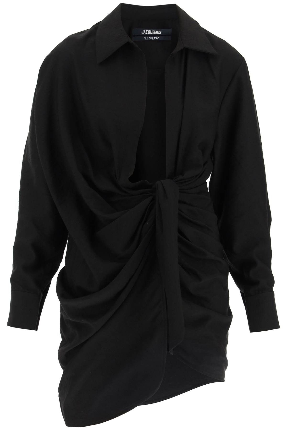 image of Jacquemus La Robe Bahia Mini Dress in Nero, Women's (Size XS)