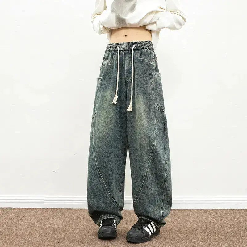Japanese Brand Retro loose pocket patchwork jeans Size US 32 / EU 48 - 6 Thumbnail