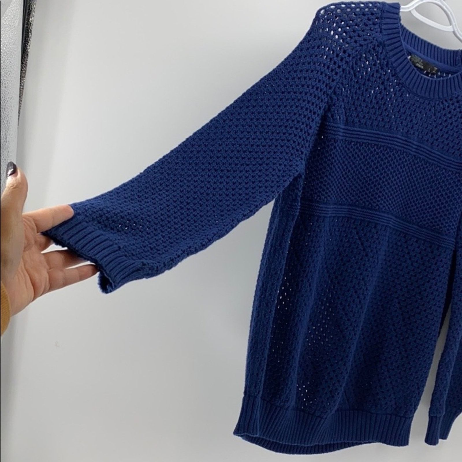 Prana Prana kikamo sweater blue open knit transitional size M Size M / US 6-8 / IT 42-44 - 6 Thumbnail