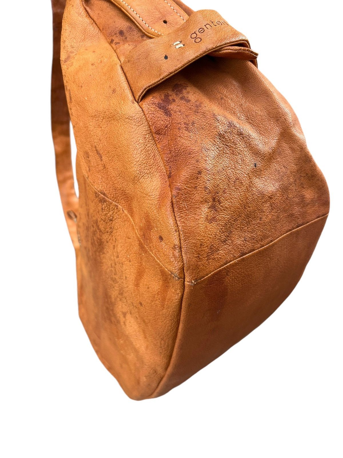 Leather Genten Japan Fade Patina Leather Bag Banana Size ONE SIZE - 13 Thumbnail