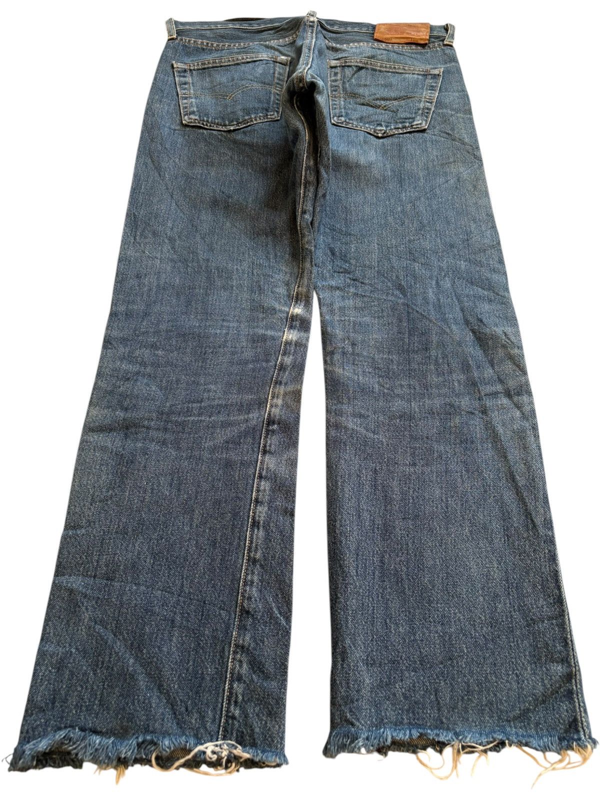 Levi's Vintage Levis 501 Selvedge Patch Ripped Jeans Size US 32 / EU 48 - 3 Thumbnail