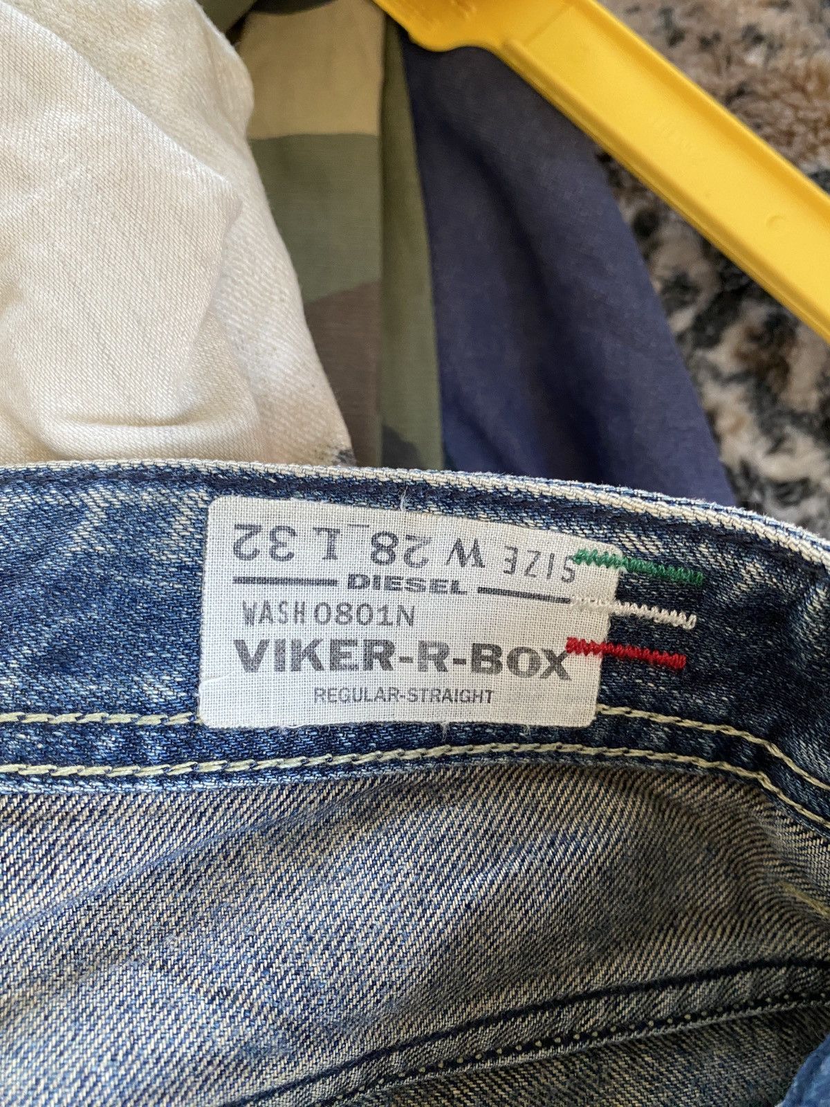 Diesel × Japanese Brand Diesel Viker-R-Box Regular Straight Distressed Denim Size US 30 / EU 46 - 18 Thumbnail
