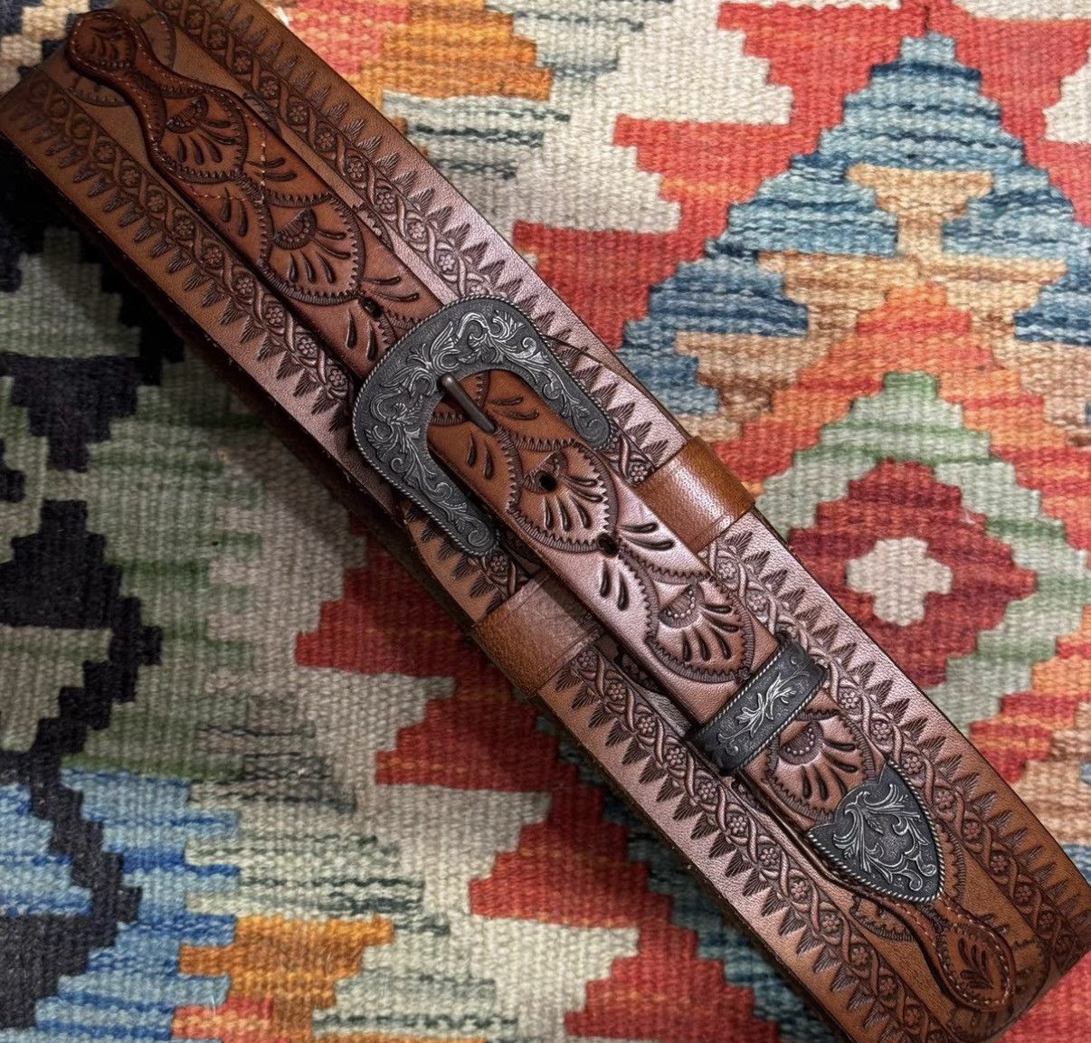 Polo Ralph Lauren Polo Ralph Lauren Western Engraved Belt K22 Size ONE SIZE - 1 Thumbnail