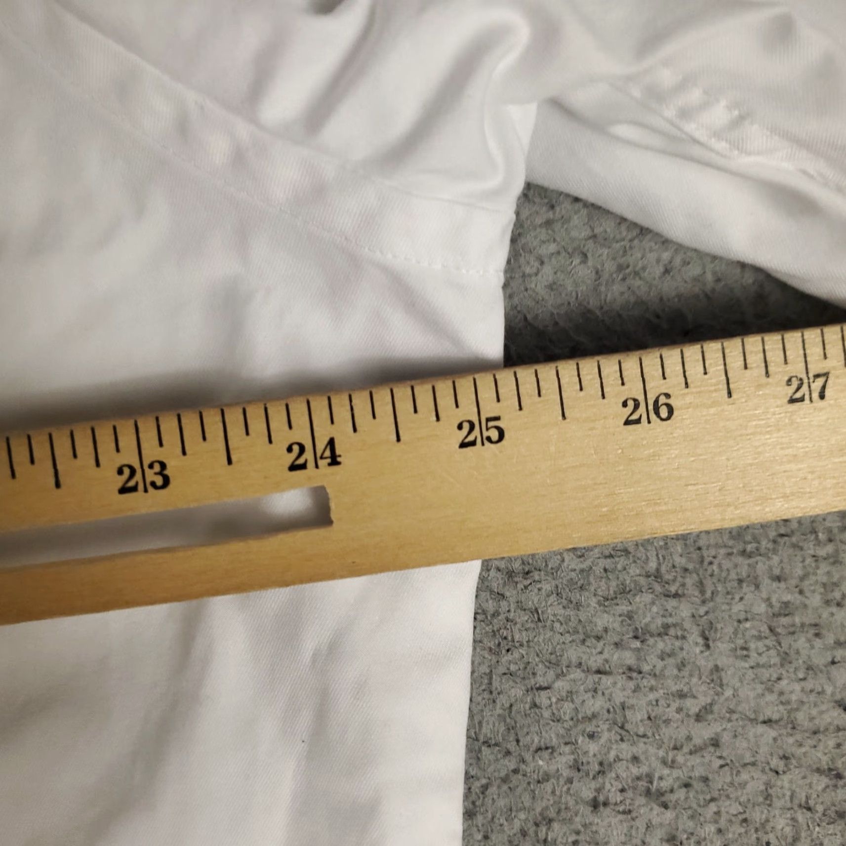 David Donahue VINTAGE David Donahue Dress Shirt Mens Size 17 White Cotton Long Sleeve Business Casual Formal Size 46R - 7 Thumbnail