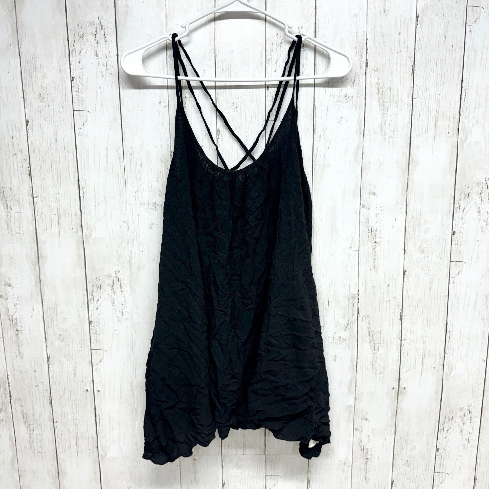 ELAN Elan Top Size Small Black Tank Crossback Flowy Lightweight Size S / US 4 / IT 40 - 1 Thumbnail