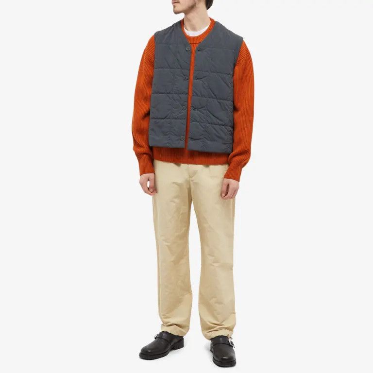 Studio Nicholson o1mle0824 Fisherman Rib Crew Neck Jumper Terracotta Orange Size US XL / EU 56 / 4 - 3 Thumbnail