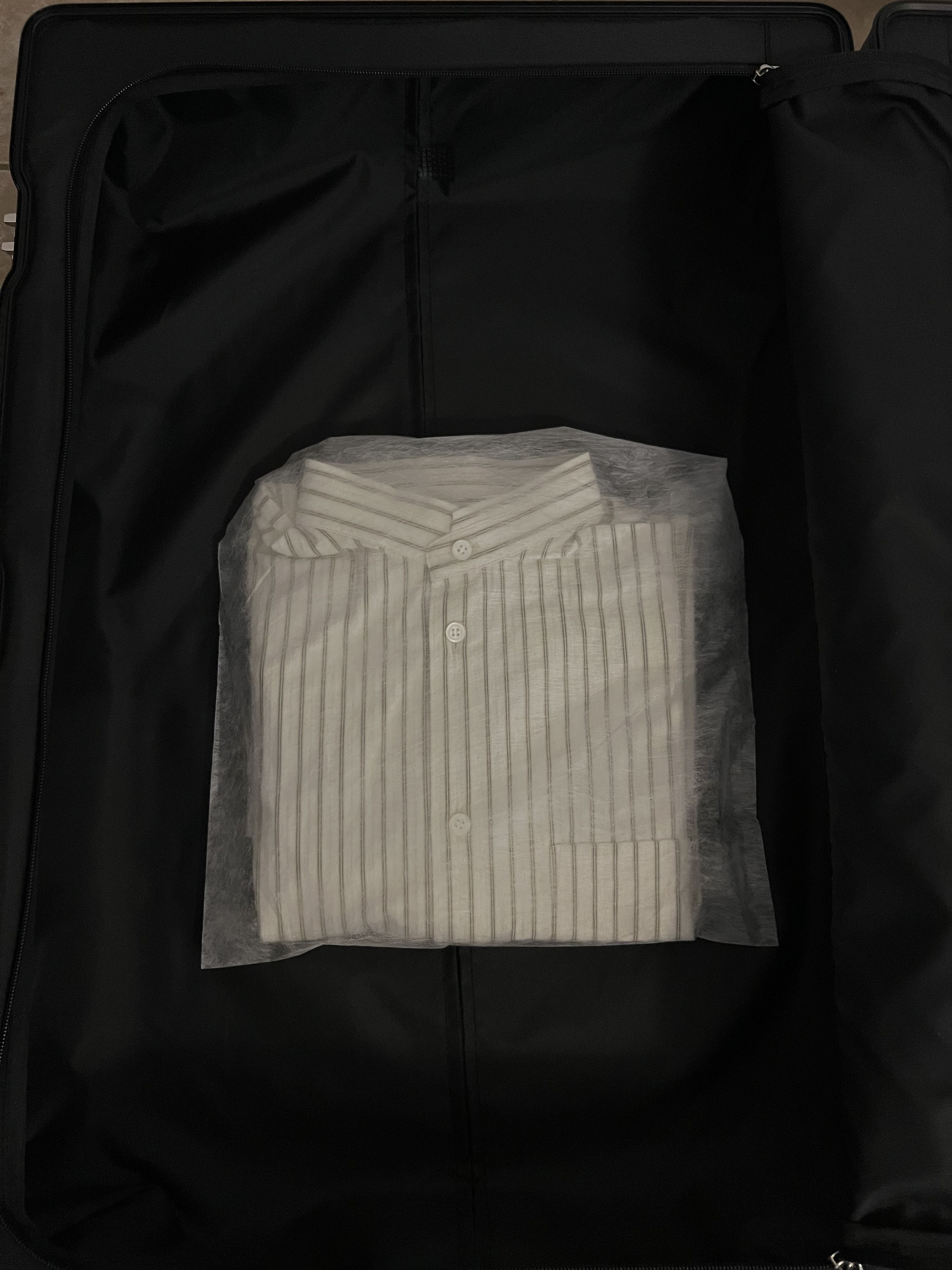Homme Plisse Issey Miyake Homme Plissé HP53-JJ371 White/Green Striped Jersey - New Size US XL / EU 56 / 4 - 2 Thumbnail