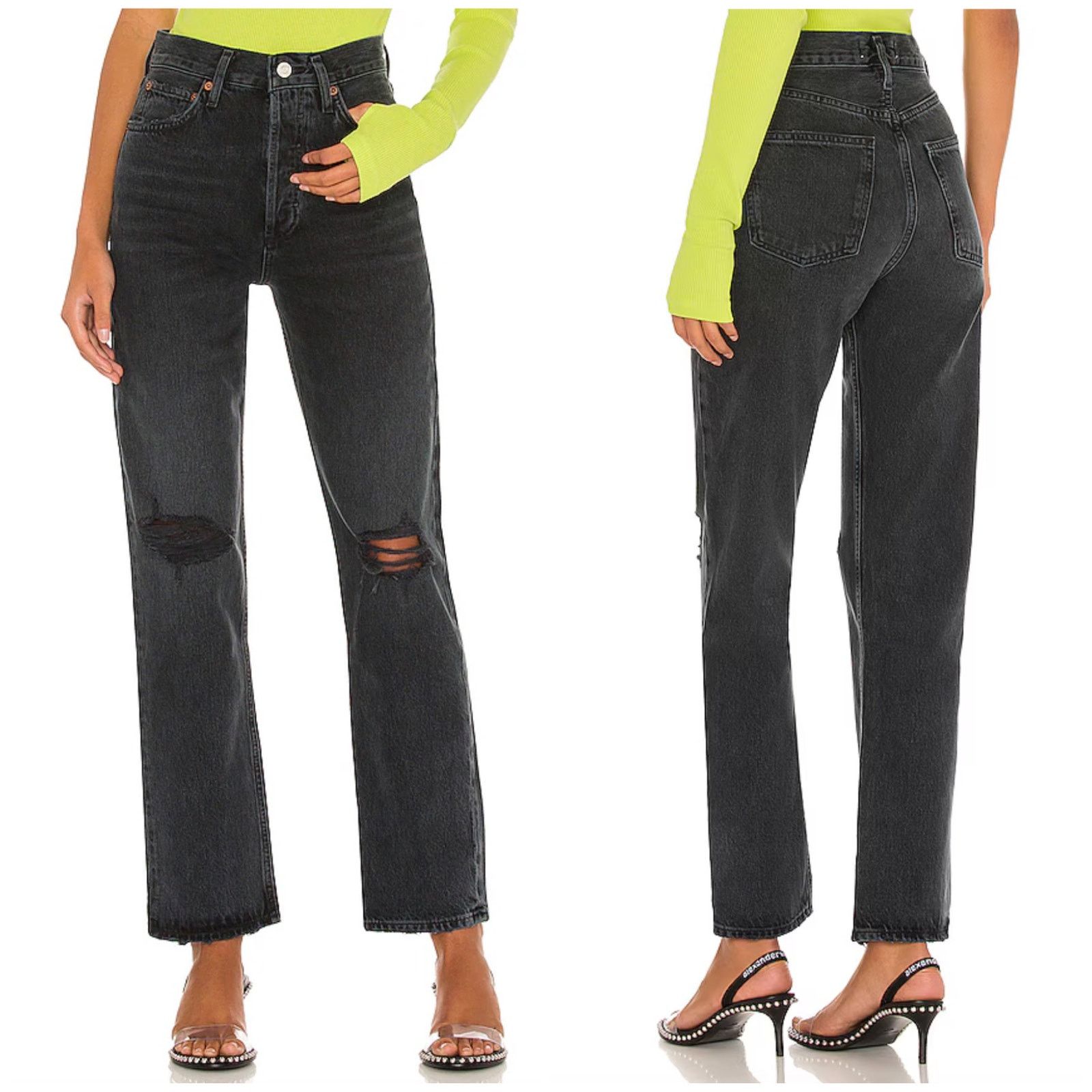 Agolde AGOLDE 90s Pinch Waist Jean Howl Wash Size 27" / US 4 / IT 40 - 1 Thumbnail