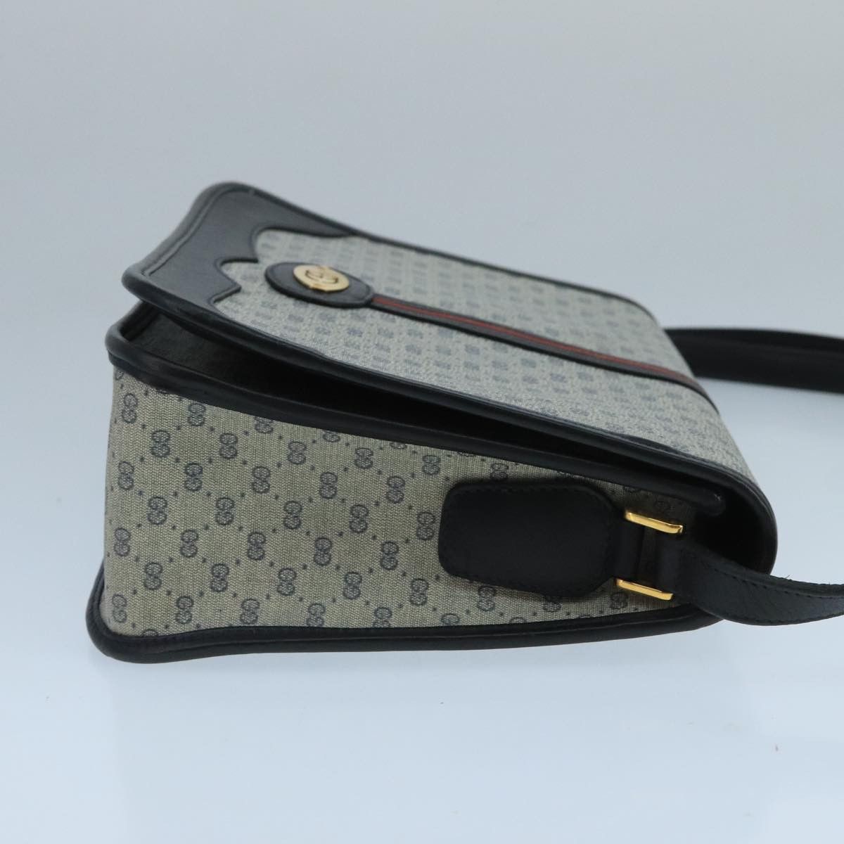 Gucci GUCCI Micro GG Supreme Shoulder Bag Pvc Navy Gold 001 113 Size ONE SIZE - 4 Thumbnail
