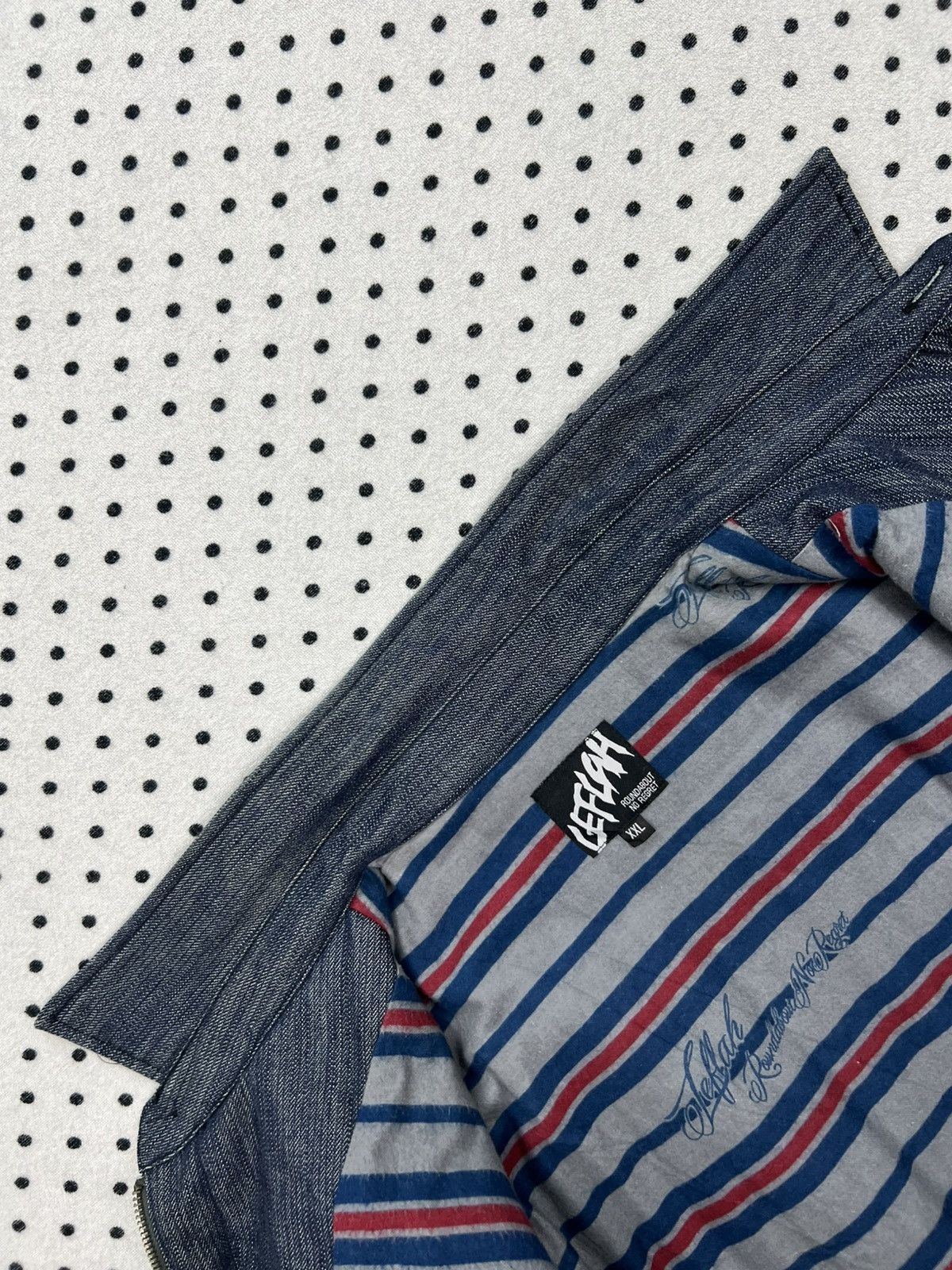 Japanese Brand Leflah Blanket Denim Jacket Size US XL / EU 56 / 4 - 13 Thumbnail